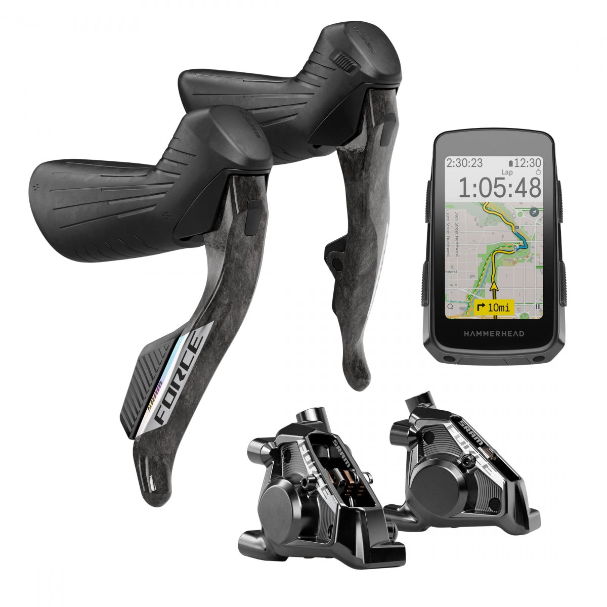 SRAM GROUP KIT SRAM FORCE ETAP AXS UPGRADE ED HAMMERHEAD KAROO/SHIFrontER/HYD ED w/FLATMOUNT CALIPERS (P) - SRAM