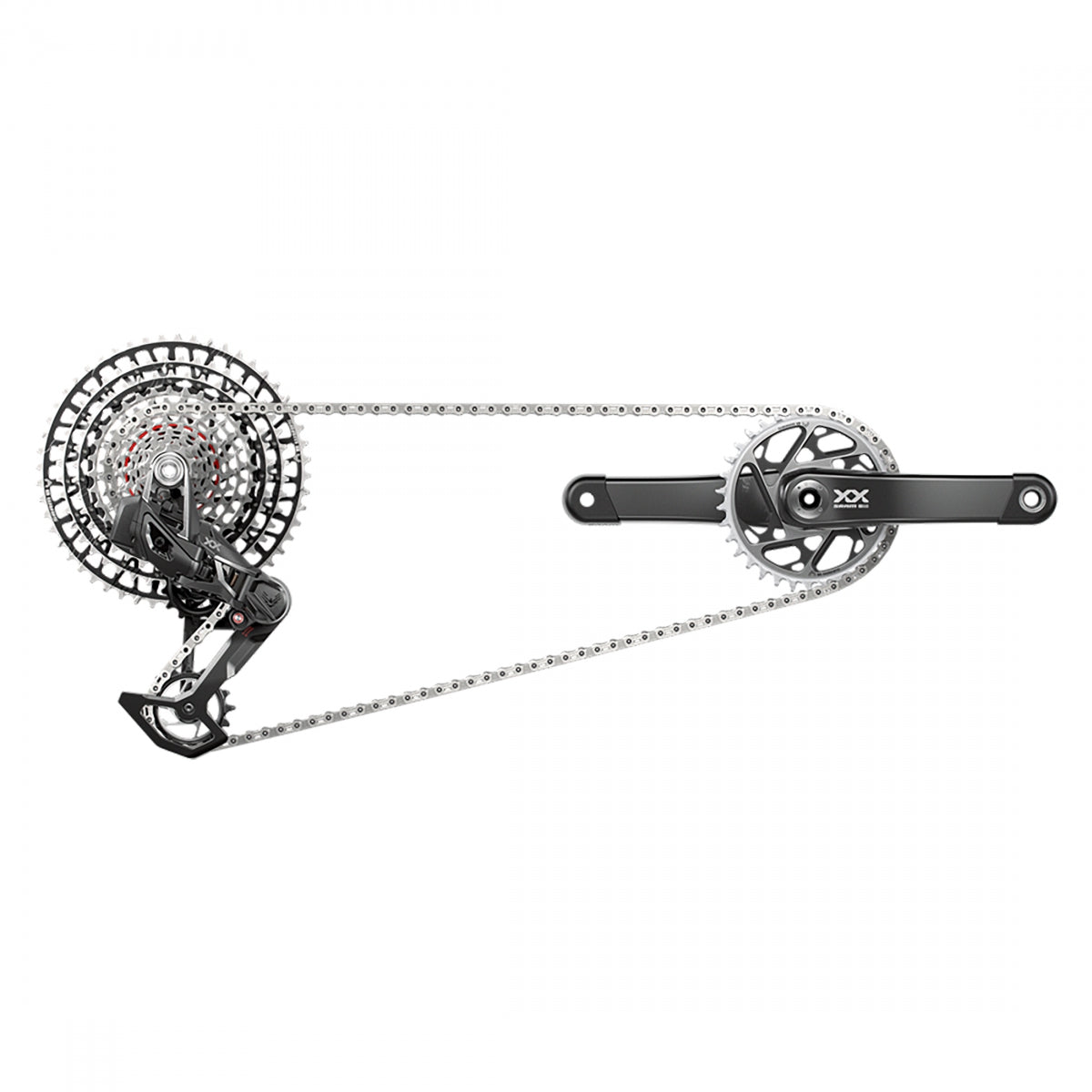 SRAM GROUP KIT SRAM XXSL EAGLE T-TYPE AXS RD/TRIGGER-SHIFrontER/CRANK DUB 12s-165x34DM/CHAIN/CASS 10-52 BK - SRAM