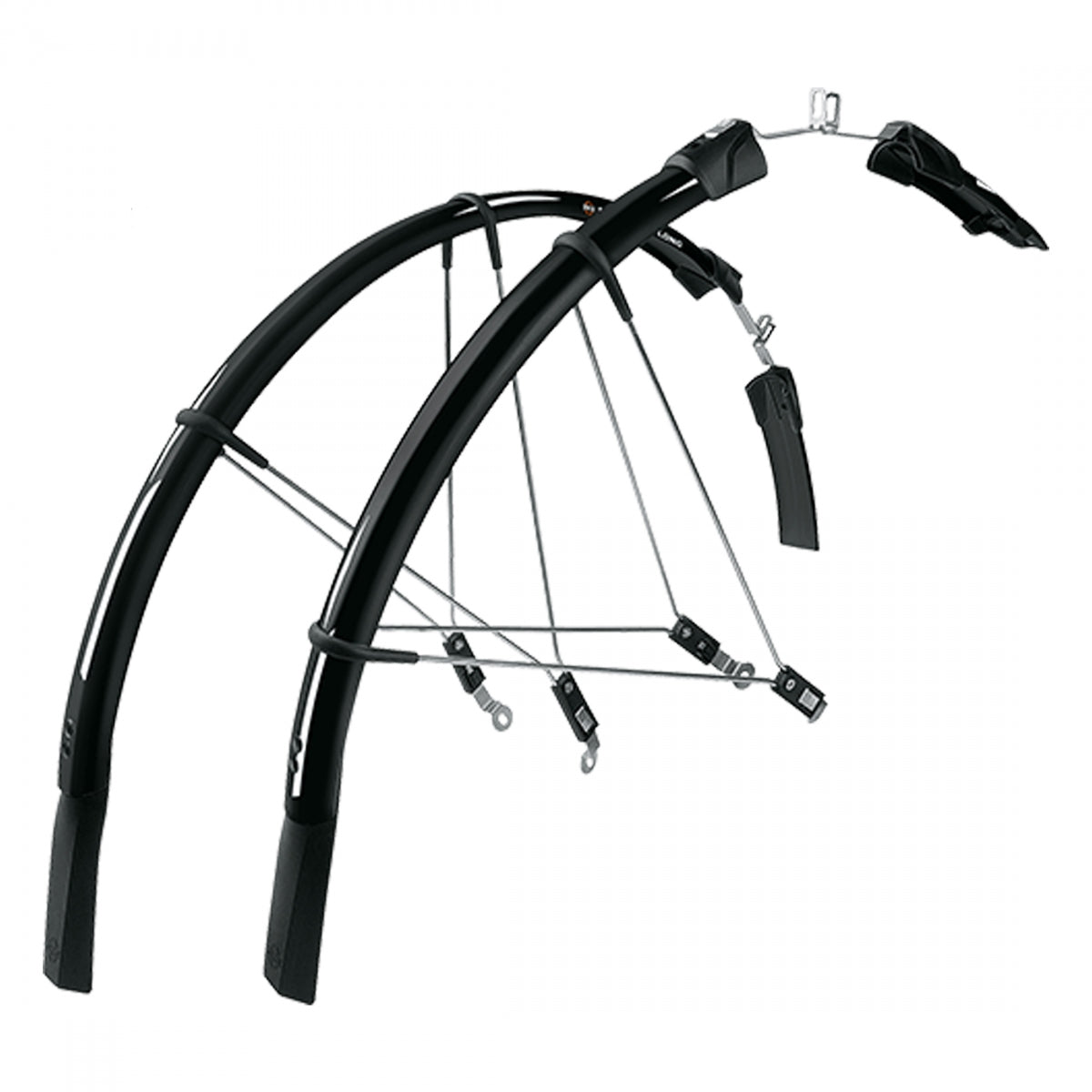 SKS FENDER SKS F&R RACEBLADE LONG 700x25mm BK 6/cs - SKS