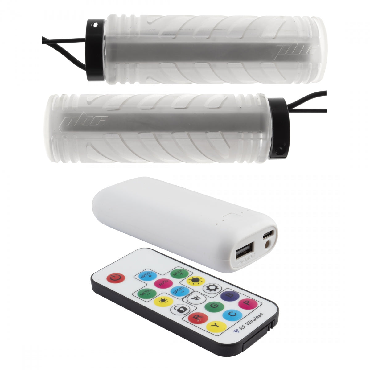 BLIPS GRIPS GRIPS BLIPS LOCKON LIGHT UP CLEAR RECHARGEABLE - BLIPS GRIPS