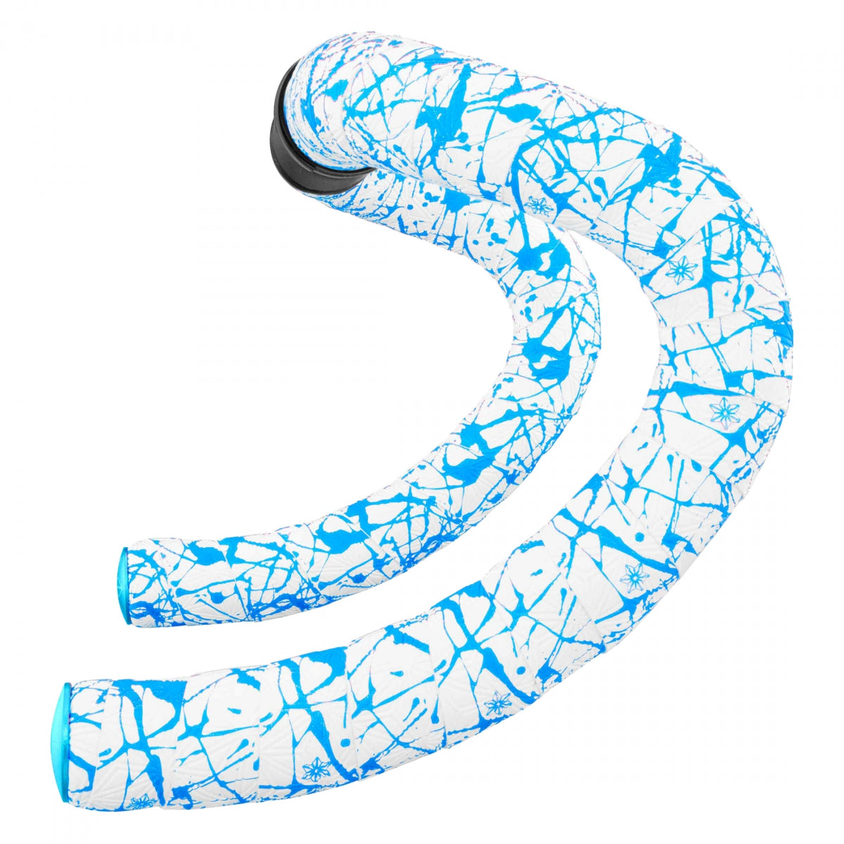 SUPACAZ TAPE & PLUGS SUPACAZ SUPER STICKY KUSH SPLAT LE WH/N-BU w/N-BU STAR PLUGS - SUPACAZ