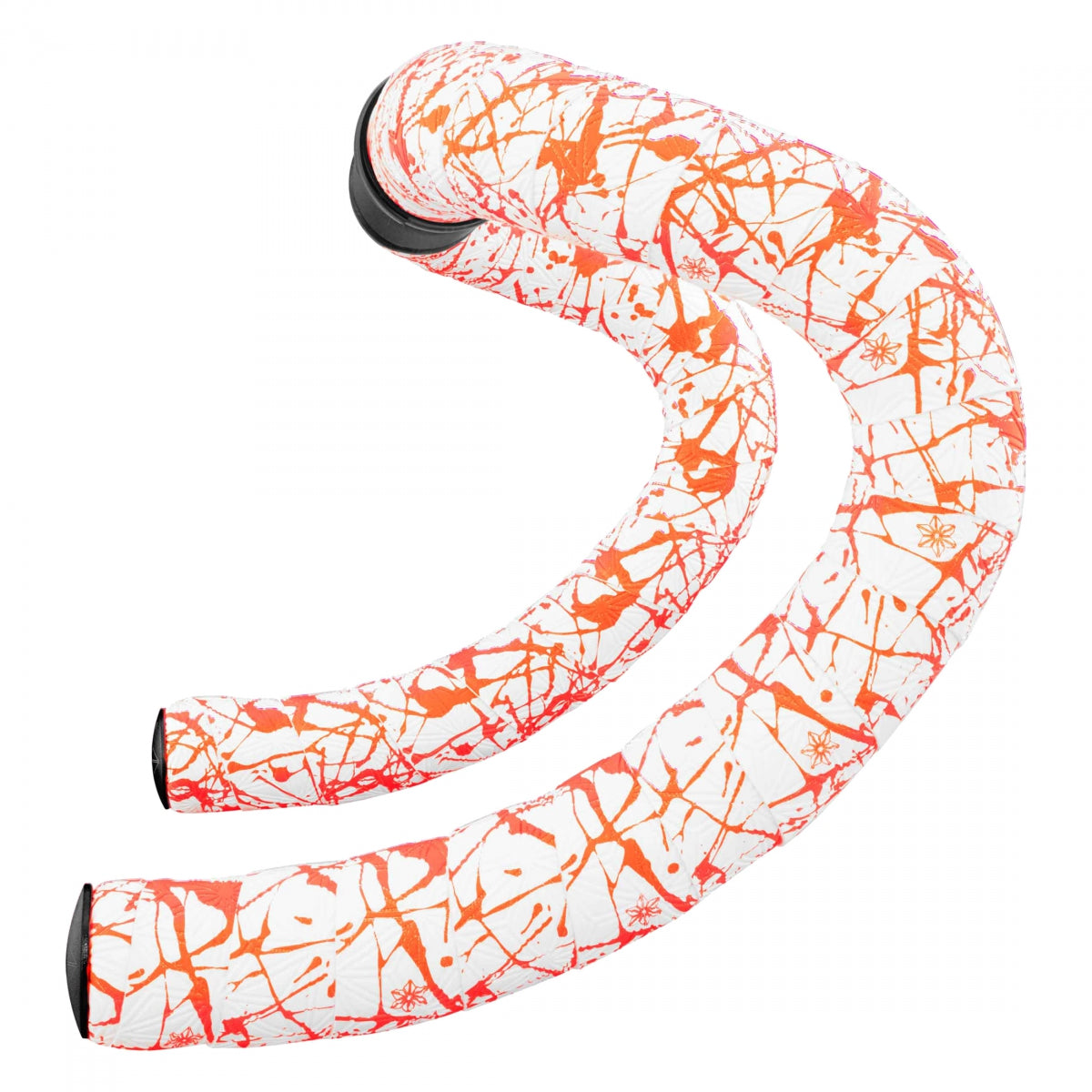 SUPACAZ TAPE & PLUGS SUPACAZ SUPER STICKY KUSH SPLAT LE WH/N-OR w/BK STAR PLUGS - SUPACAZ