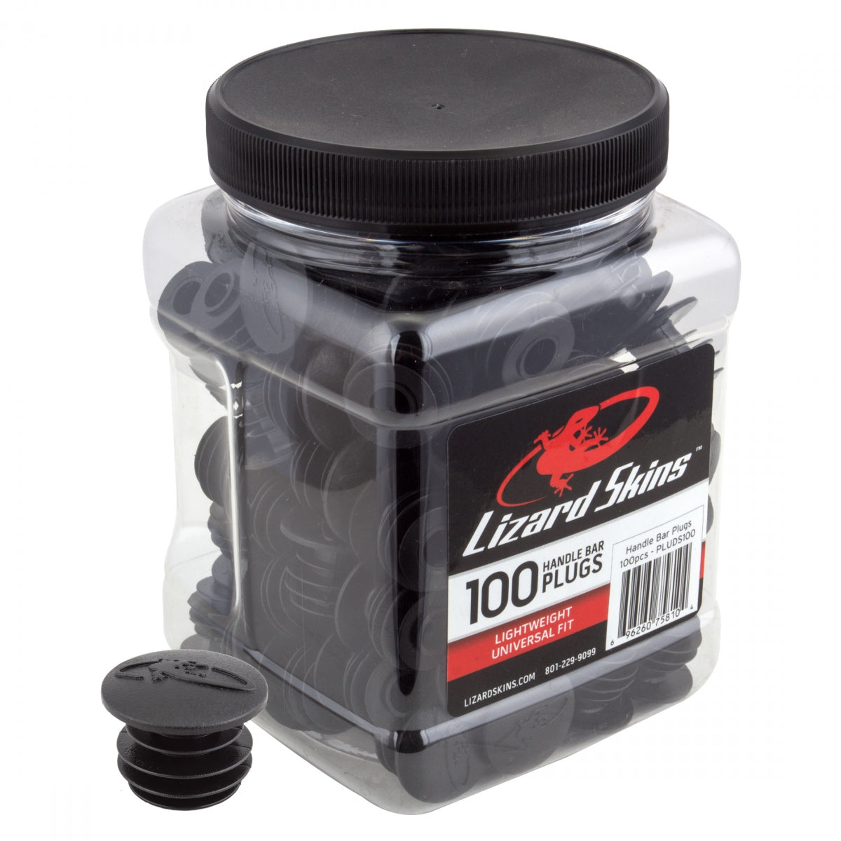 LIZARD SKINS HBAR PLUG LIZARD Black FIT ALL BARS JRof100 - LIZARD SKINS
