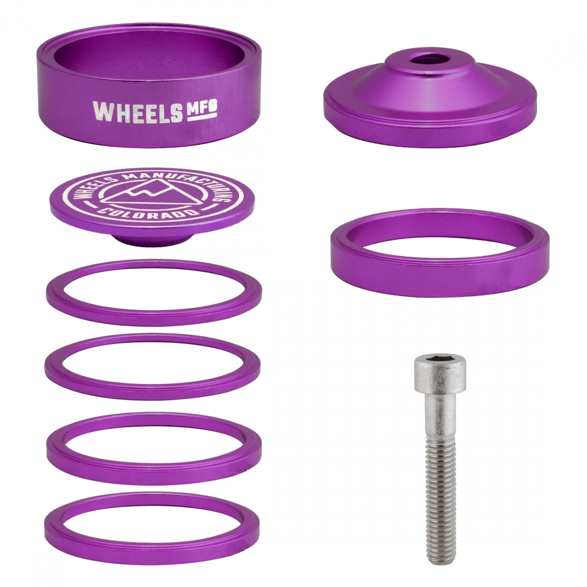 WHEELS MANUFACTURING HEAD PART WMFG SPACER STACKRIGHT PRO KIT PU - WHEELS MANUFACTURING