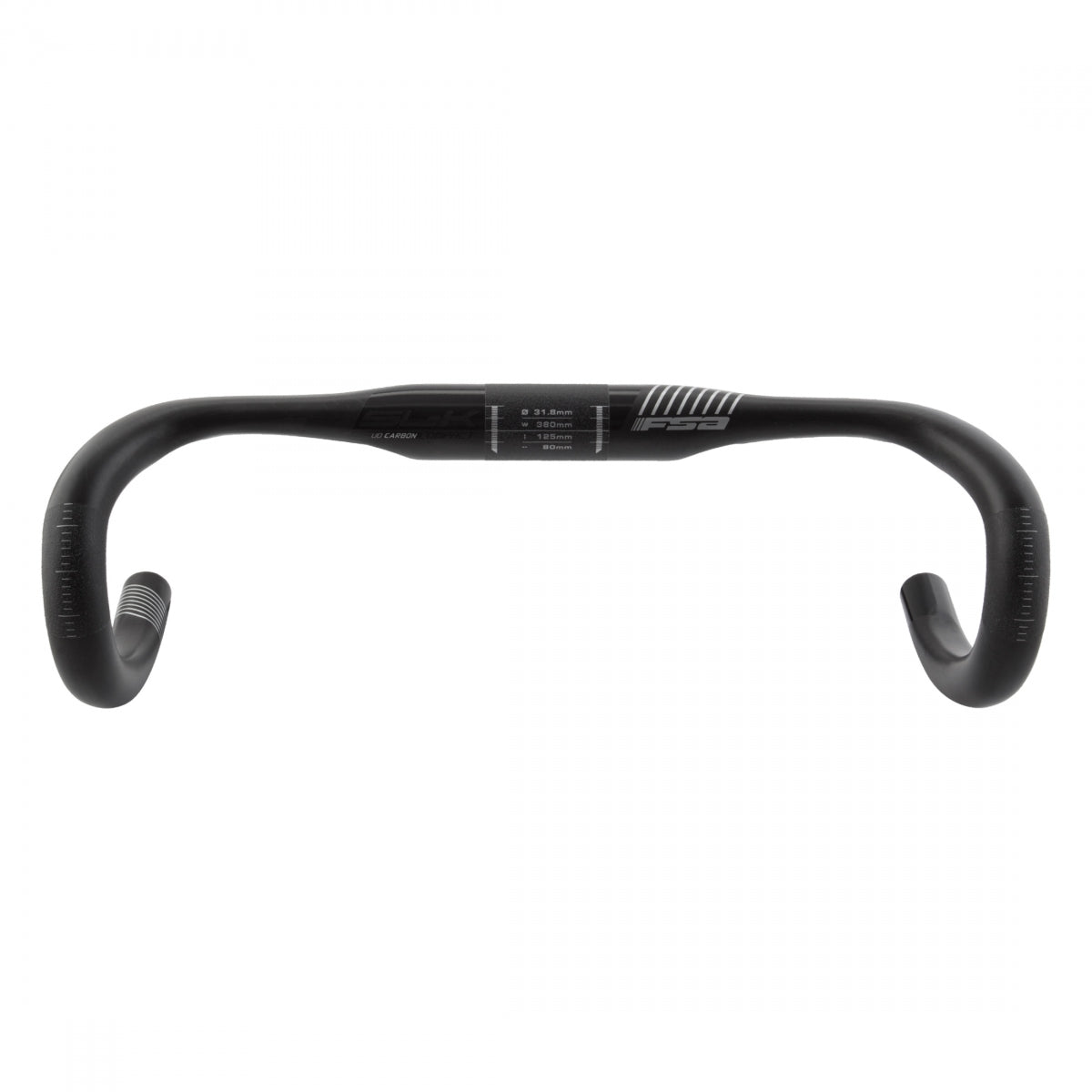FULL SPEED AHEAD HBAR FSA SLK CARBN COMPACT 31.8x38 BK - FULL SPEED AHEAD