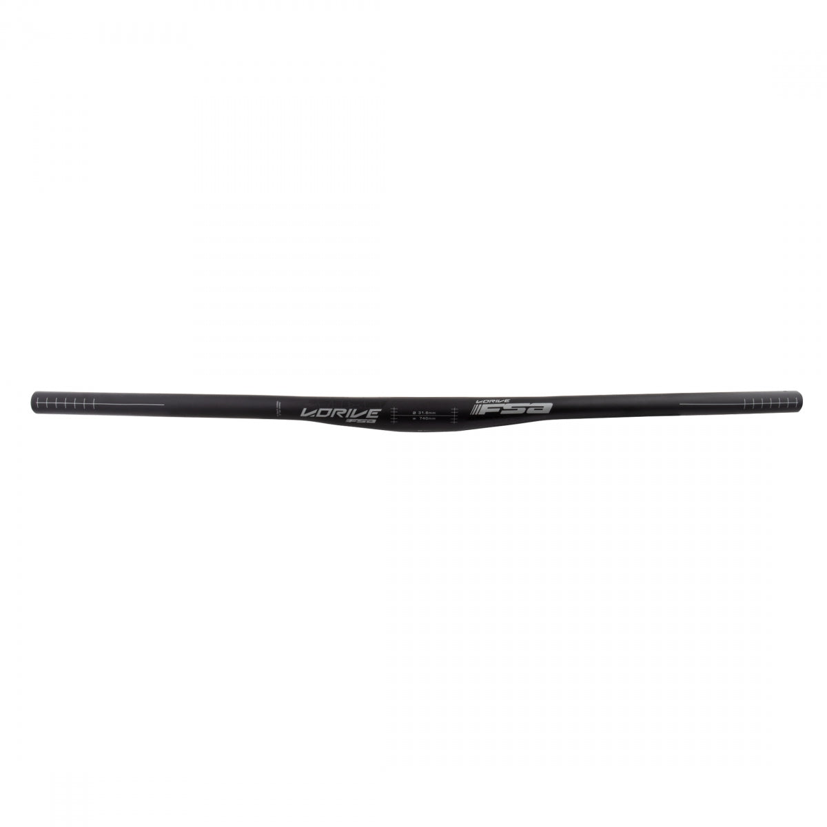 FULL SPEED AHEAD HBAR FSA V-DRIVE MTN FLAT 31.8x740mm BK (J) - FULL SPEED AHEAD