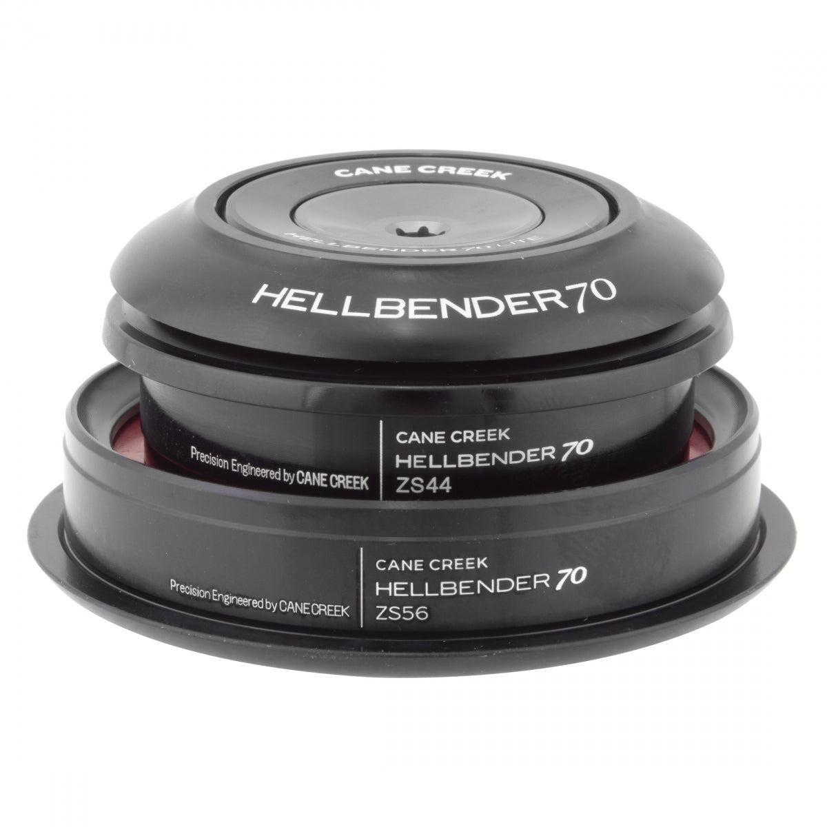 CANE CREEK HEADSET CC SEMI-INT HELLBENDER 70 LITE 1-1/8x1.5 BK ZS44/28.6/H8|ZS56/40 - CANE CREEK