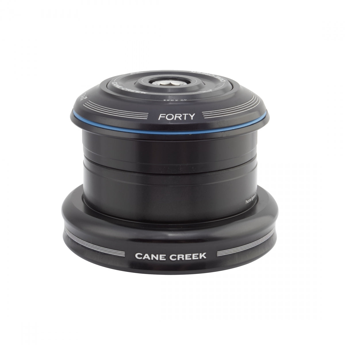 CANE CREEK HEADSET CC SEMI-INT 40SERIES 1-1/8x1.5 44mmEXT CUP CART 40mmCROWN TAPER STEERER BK  ZS44/28.6|EC44/40 - CANE CREEK