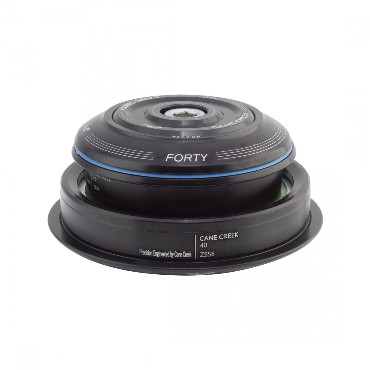 CANE CREEK HEADSET CC SEMI-INT 40SERIES 1-1/8x1.5CART 40mmCROWN TAPER STEERER BK  ZS44/28.6|ZS56/40 - CANE CREEK