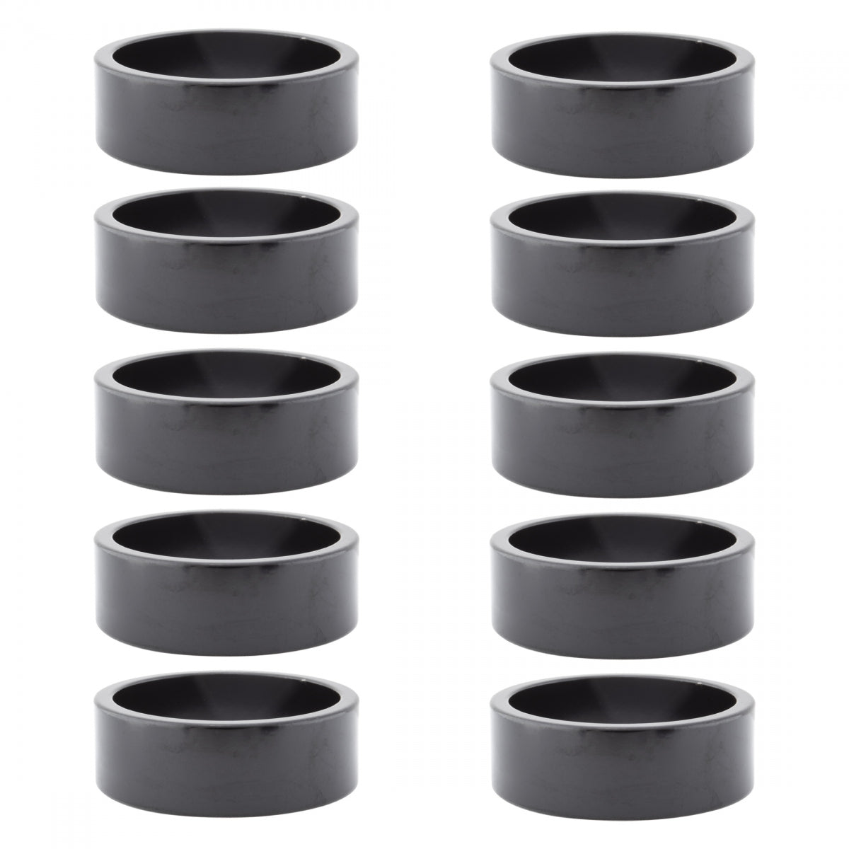 ORIGIN8 HEAD PART OR8 SPACER ALY 10mmx1in BK BGof10 - ORIGIN8
