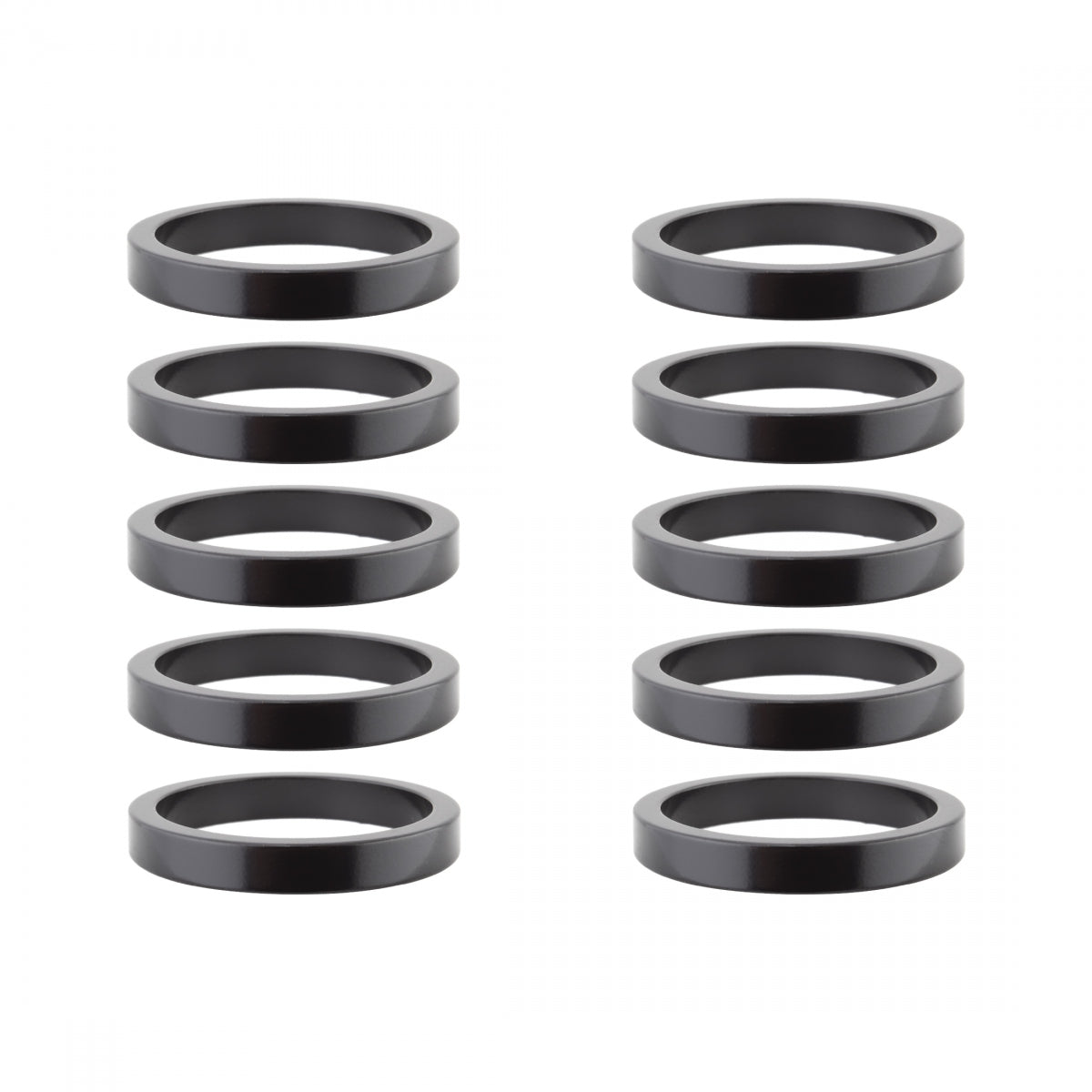 ORIGIN8 HEAD PART OR8 SPACER ALY 5mmx1-1/8 BK BGof10 - ORIGIN8