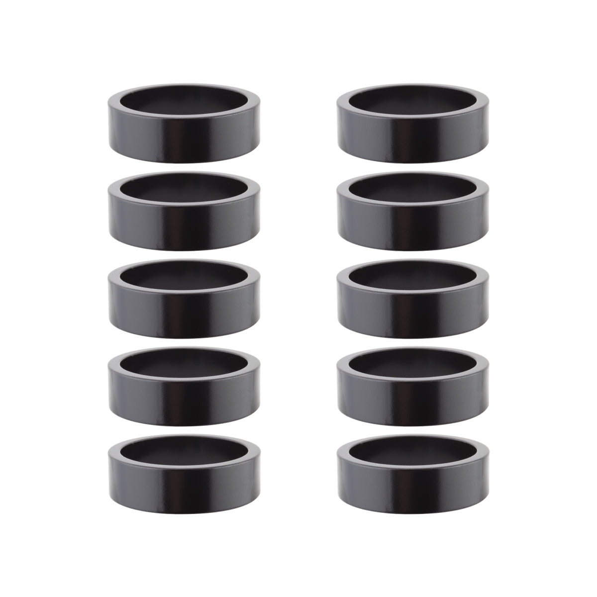 ORIGIN8 HEAD PART OR8 SPACER ALY 10mmx1-1/8BK BGof10 - ORIGIN8