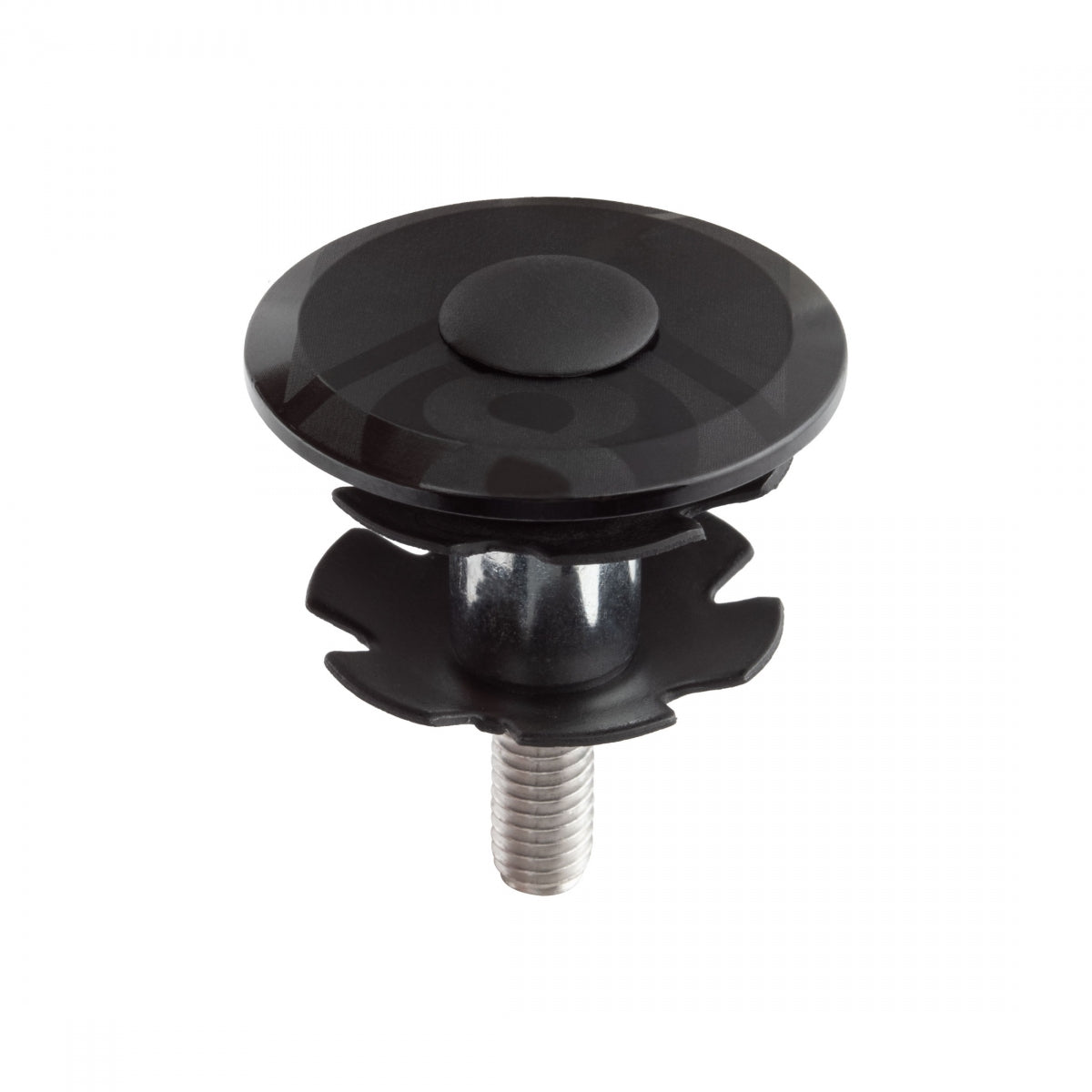 ORIGIN8 HEAD PART OR8 AHEAD CAP LOWPROFILE ALY 1-1/8 BK wSS-BOLT & STARNUT - ORIGIN8