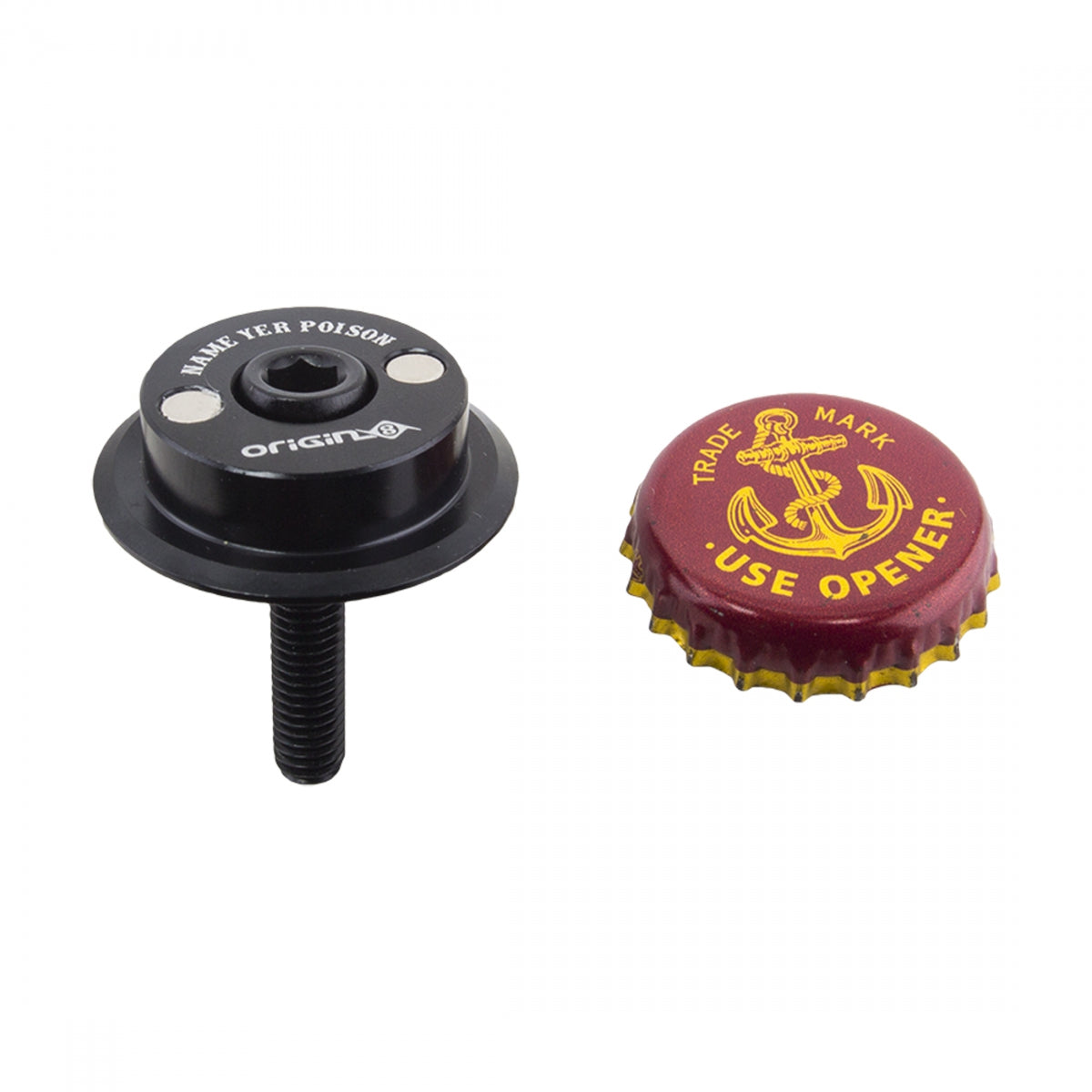 ORIGIN8 HEAD PART OR8 AHEAD CAP NAME YER POISON w/BOLT BK - ORIGIN8