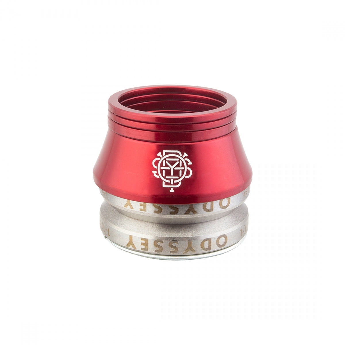 ODYSSEY HEADSET ODY INT MX 1-1/8  w/CONICAL SPACER RED - ODYSSEY