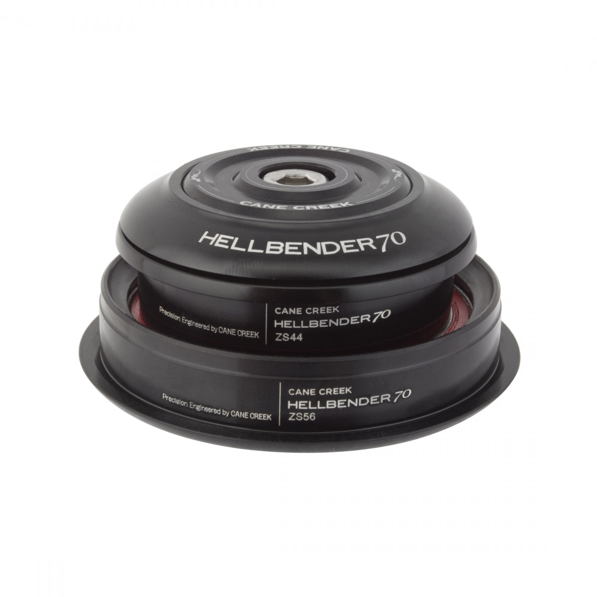 CANE CREEK HEADSET CC SEMI-INT HELLBENDER 70SERIES 1-1/8x1.5 BK ZS44/28.6/H8|ZS56/40/H4 - CANE CREEK