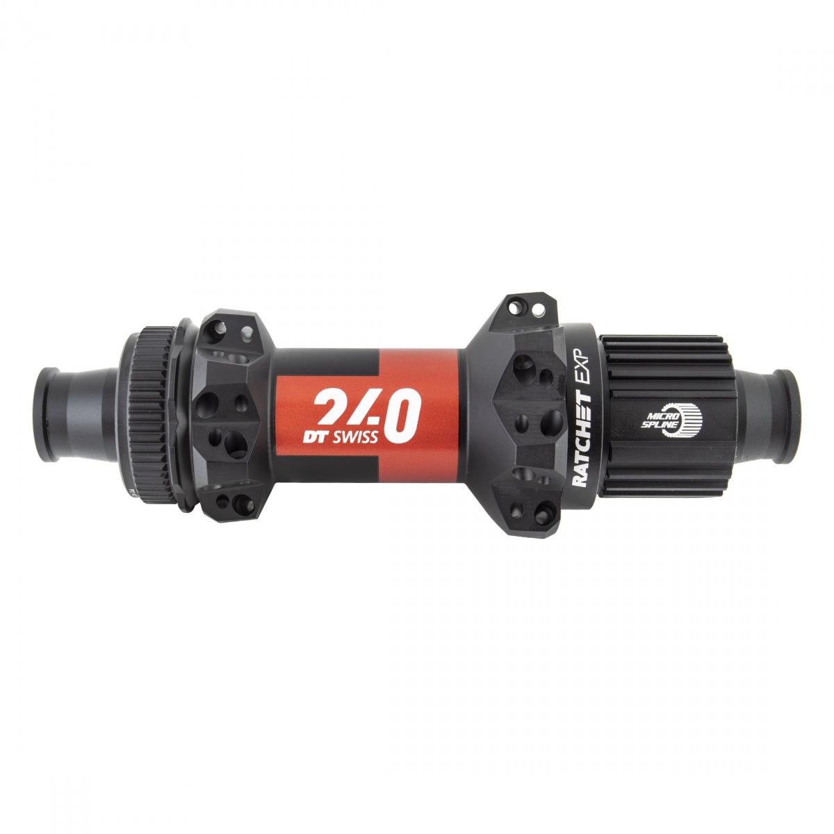 DT SWISS HUB Rear DT 240 STRAIGHT PULL MTB 28x148x12mmTA MICROSPLINE RATCHET EXP CL BK (L) - DT SWISS