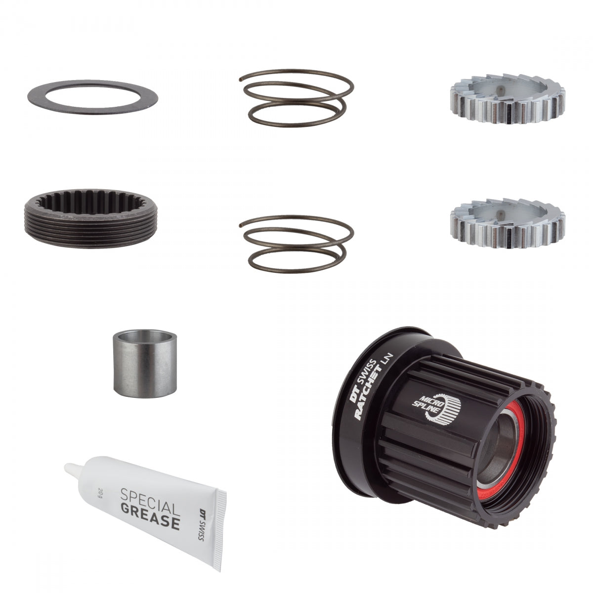 DT SWISS HUB CASS BODY DT UPGRADE KIT 3-PAWL TO RATCHET LN ALY 36T MICROSPLINE - DT SWISS