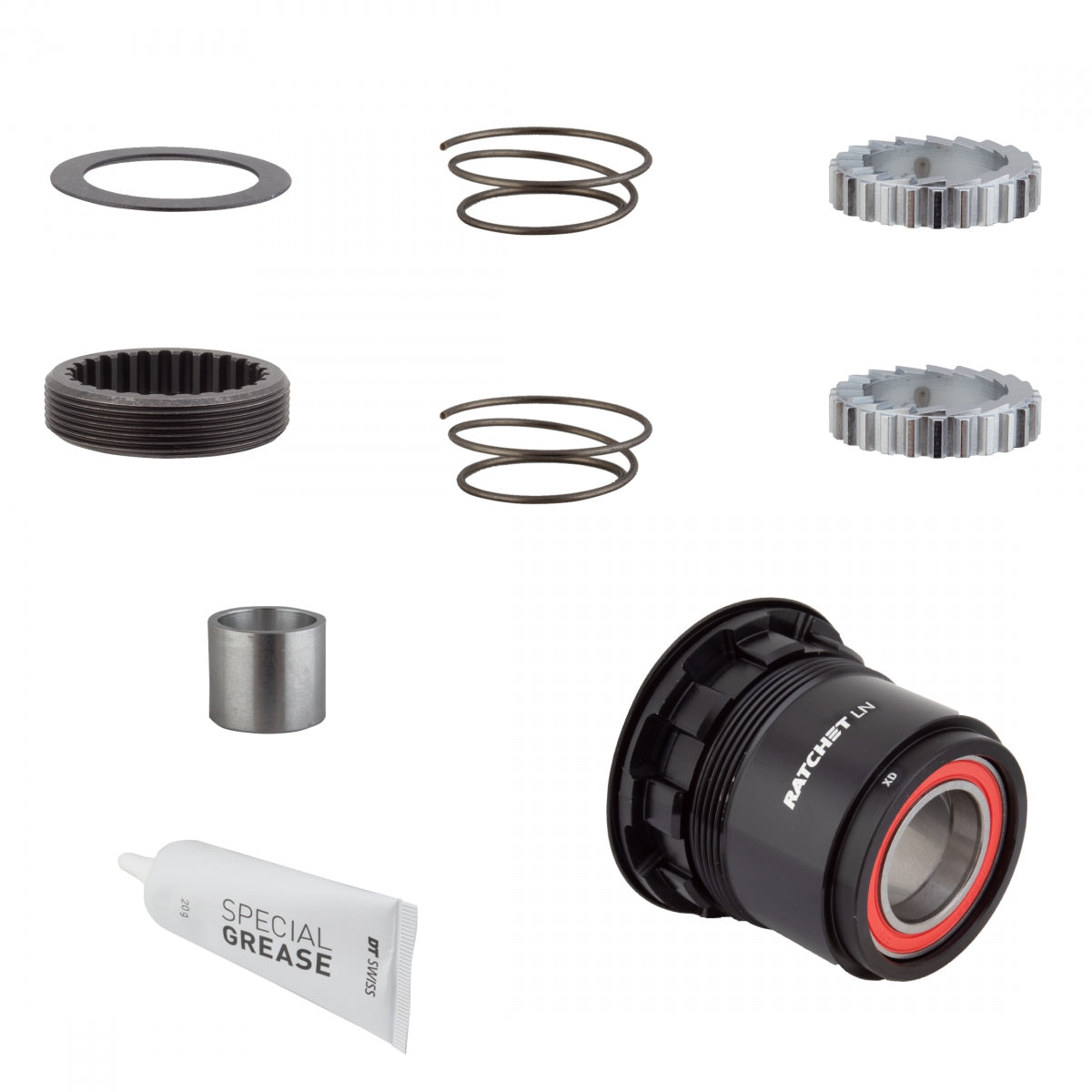 DT SWISS HUB CASS BODY DT UPGRADE KIT 3-PAWL TO RATCHET LN ALY 36T XD - DT SWISS