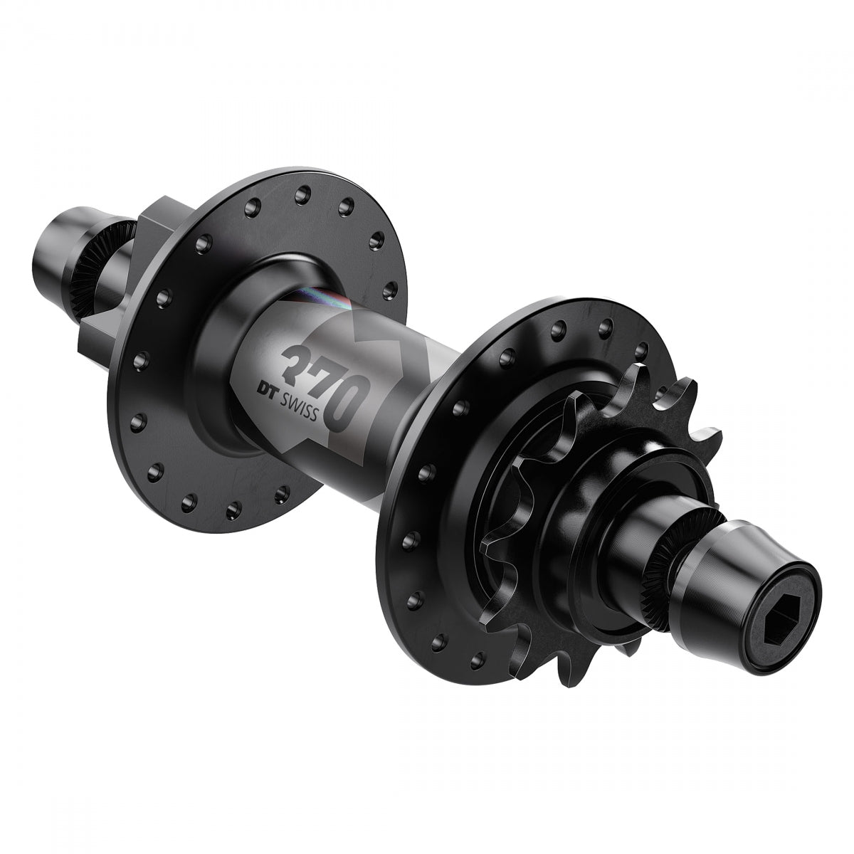 DT SWISS HUB Rear DT 370 MTB 32x135x10mmBO 6B 1sCAS 12T BK - DT SWISS