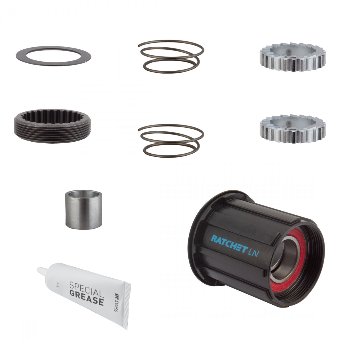 DT SWISS HUB CASS BODY DT UPGRADE KIT 3-PAWL TO RATCHET LN STL 18T SHI 11sMTB - DT SWISS