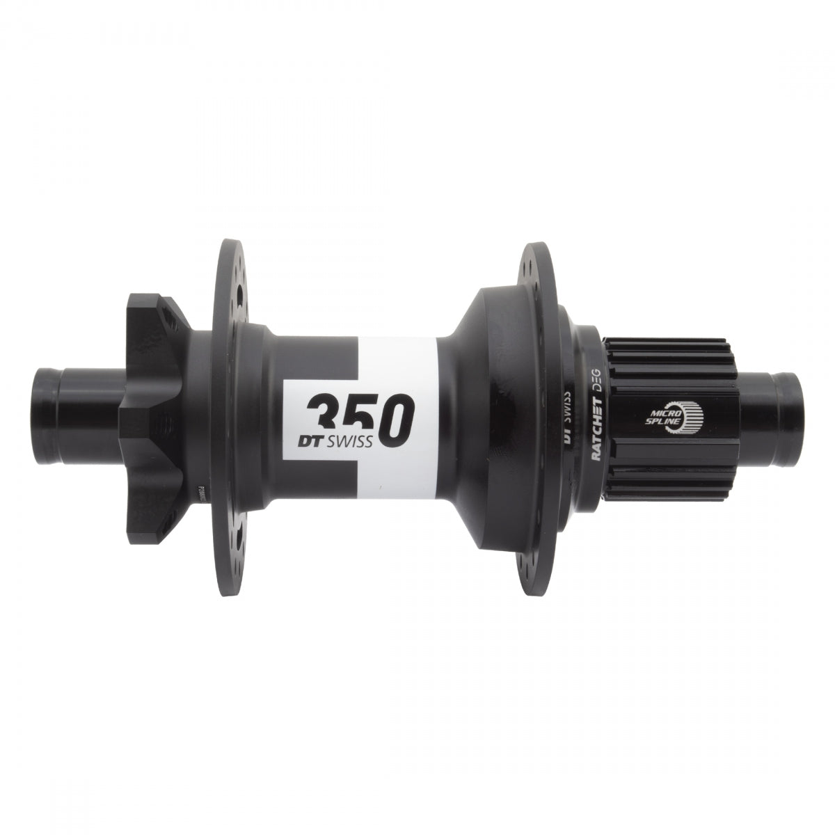 DT SWISS HUB Rear DT 350 MTB 32x148x12mmTA 6B MICROSPLINE RATCHET DEG 72 BK - DT SWISS