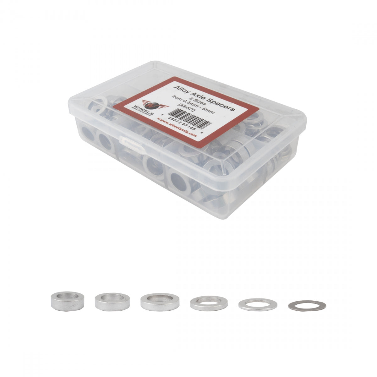 WHEELS MANUFACTURING HUB AXLE SPACER WMFG KIT 120pcs w/CASE - WHEELS MANUFACTURING
