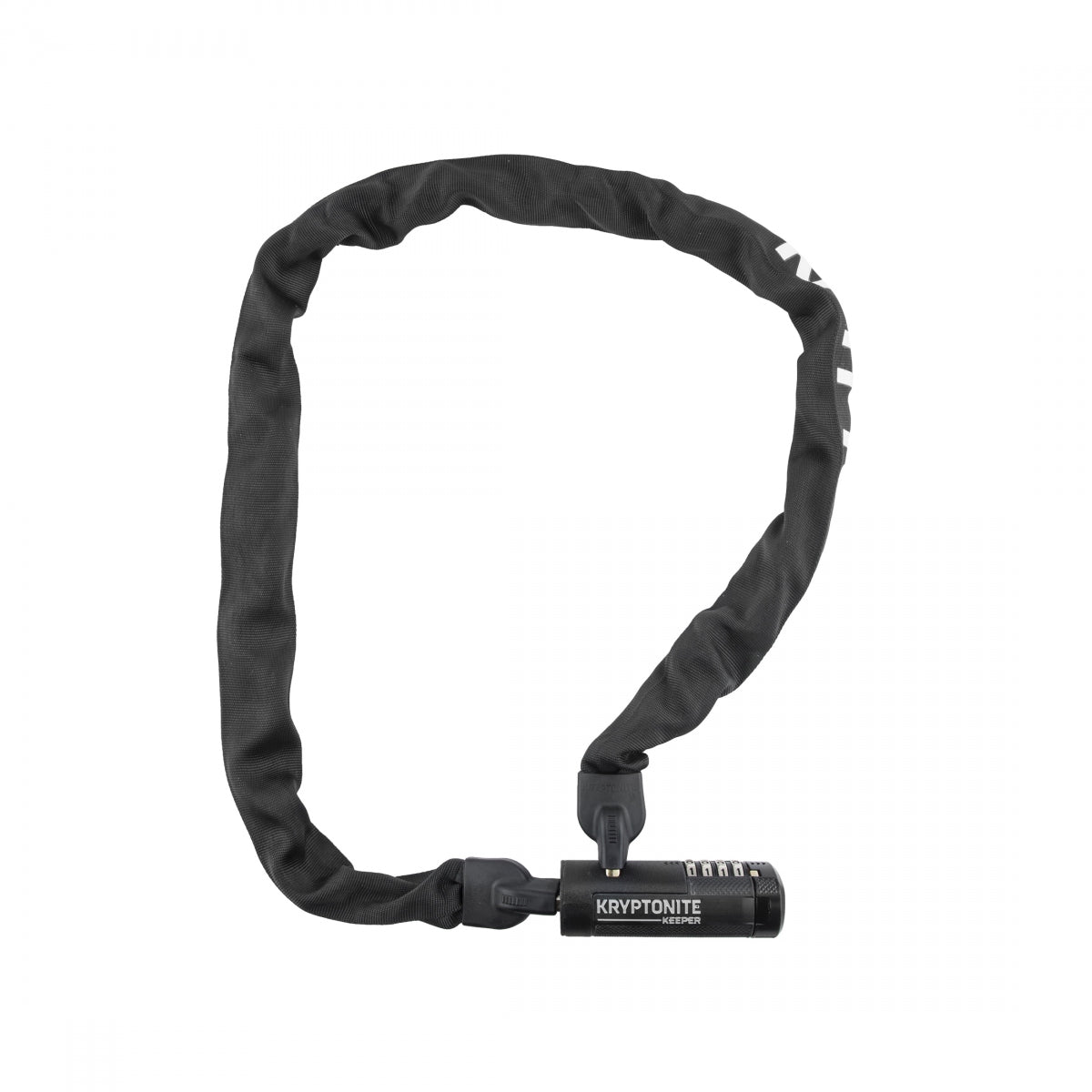 KRYPTONITE LOCK KRY CHAIN 712 KEEPER COMBO 4Frontx7mm BK - KRYPTONITE
