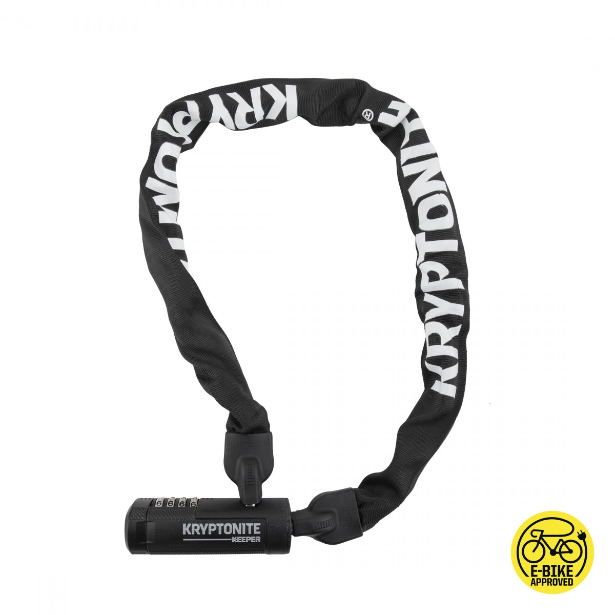 KRYPTONITE LOCK KRY CHAIN 790 KEEPER COMBO 3Frontx7mm BK - KRYPTONITE