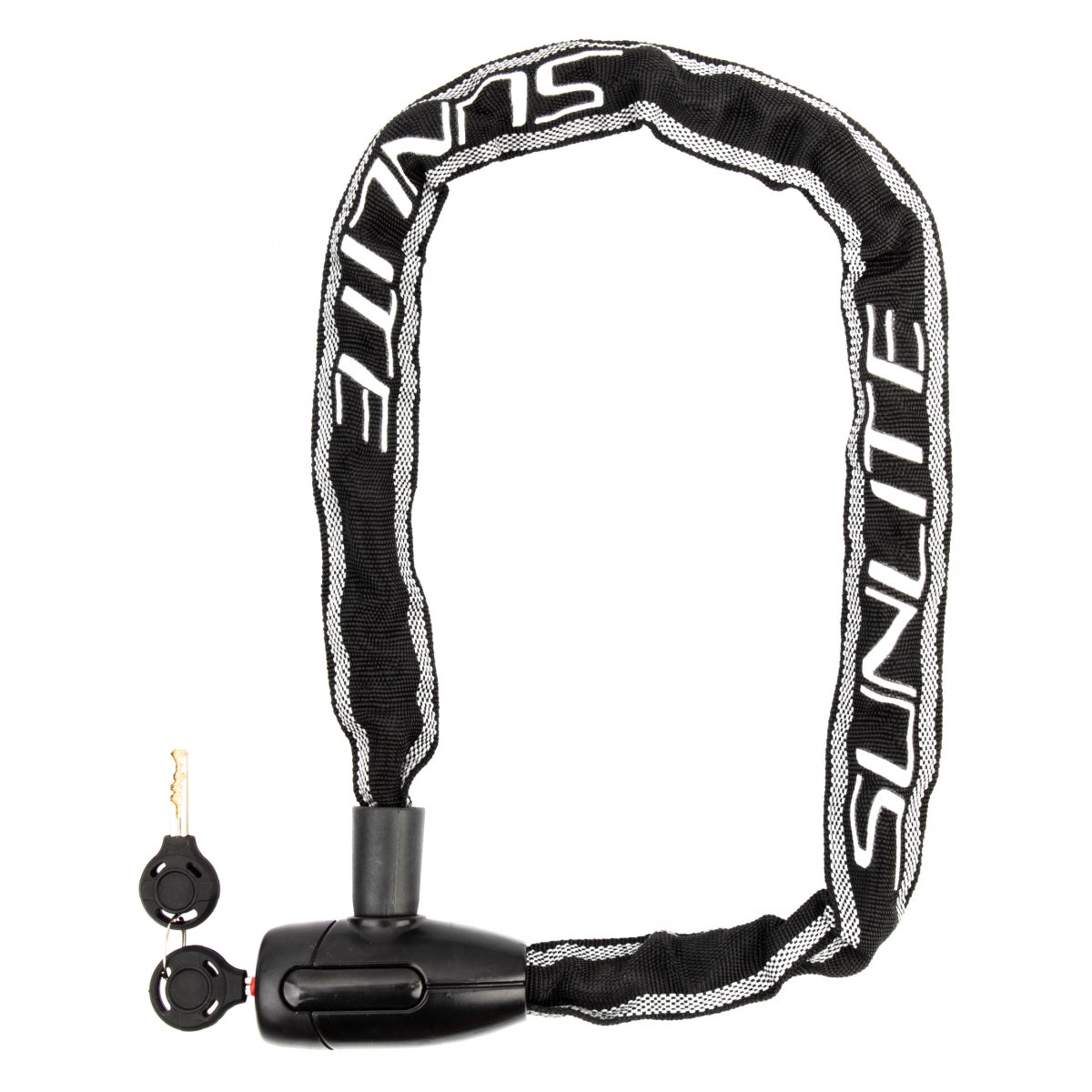 SUNLITE LOCK SUNLT DFNDR CHAIN 6mmx35in KEY BK w/REFLECTIVE - SUNLITE