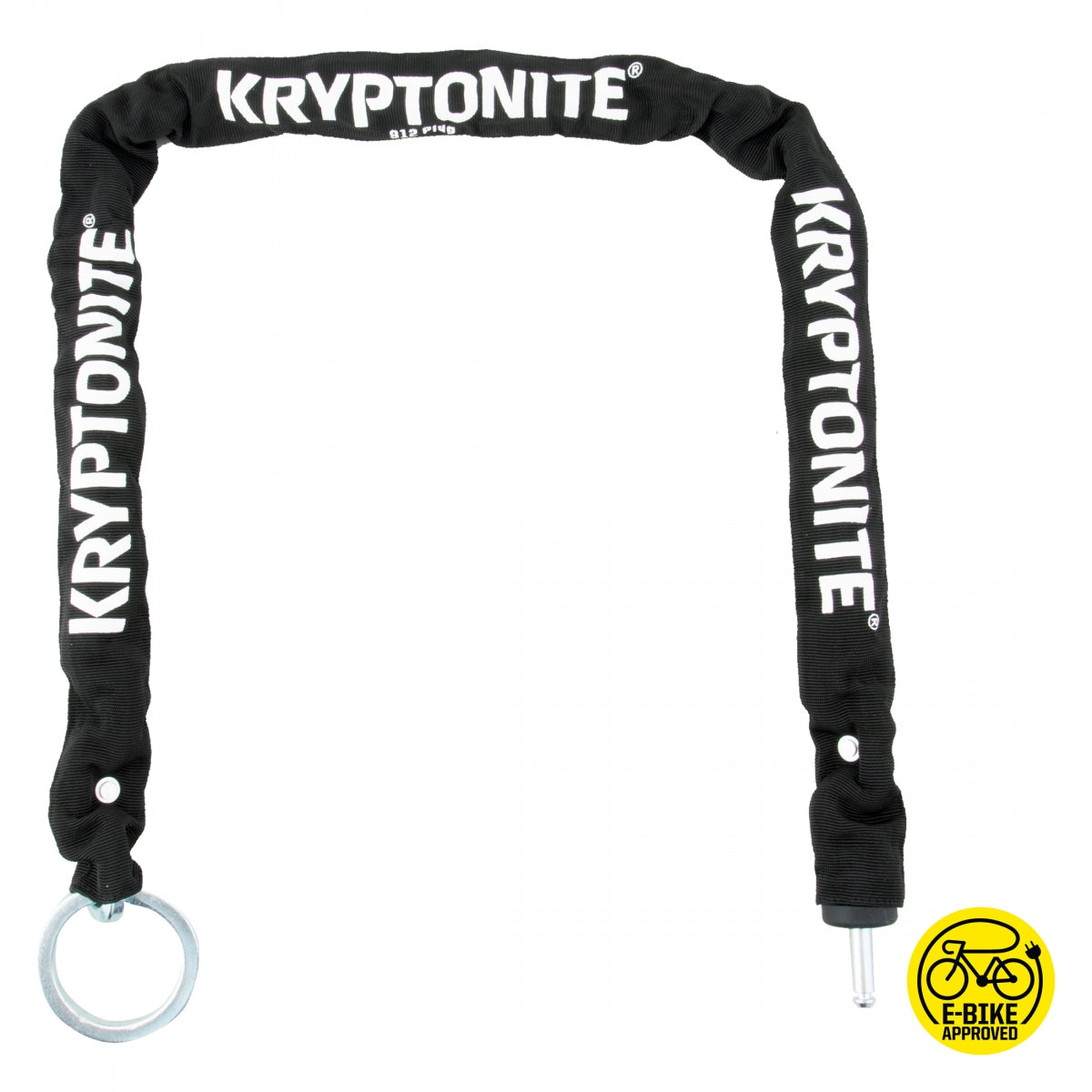 KRYPTONITE LOCK KRY FRAME RING LOCK 912 PLUG CHAIN 9mmx120cm BK - KRYPTONITE