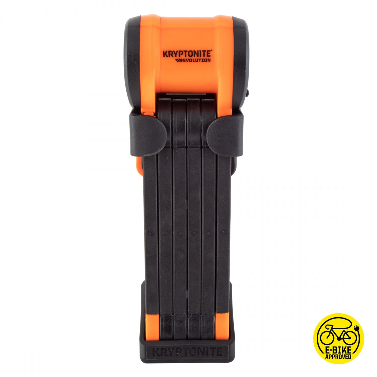 KRYPTONITE LOCK KRY LINK FOLDING EVOLUTION 790 KEY 90cmx5.4mm BK/OR w/BRKT - KRYPTONITE