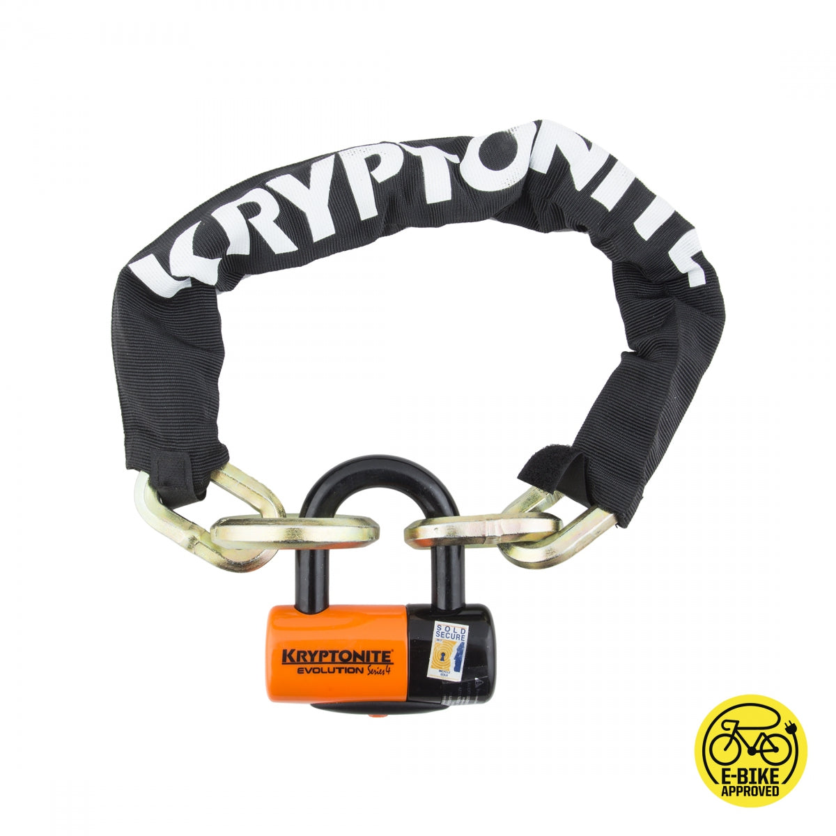 KRYPTONITE LOCK KRY CHAIN NY CINCH RING 1275 2.5fx12 mm w/V-4 DISC - KRYPTONITE