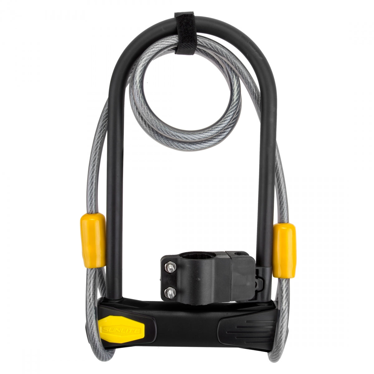 SUNLITE LOCK SUNLT DFNDR D3 U STD 4.5x9/10mmx4f CBL BK w/BRKT - SUNLITE