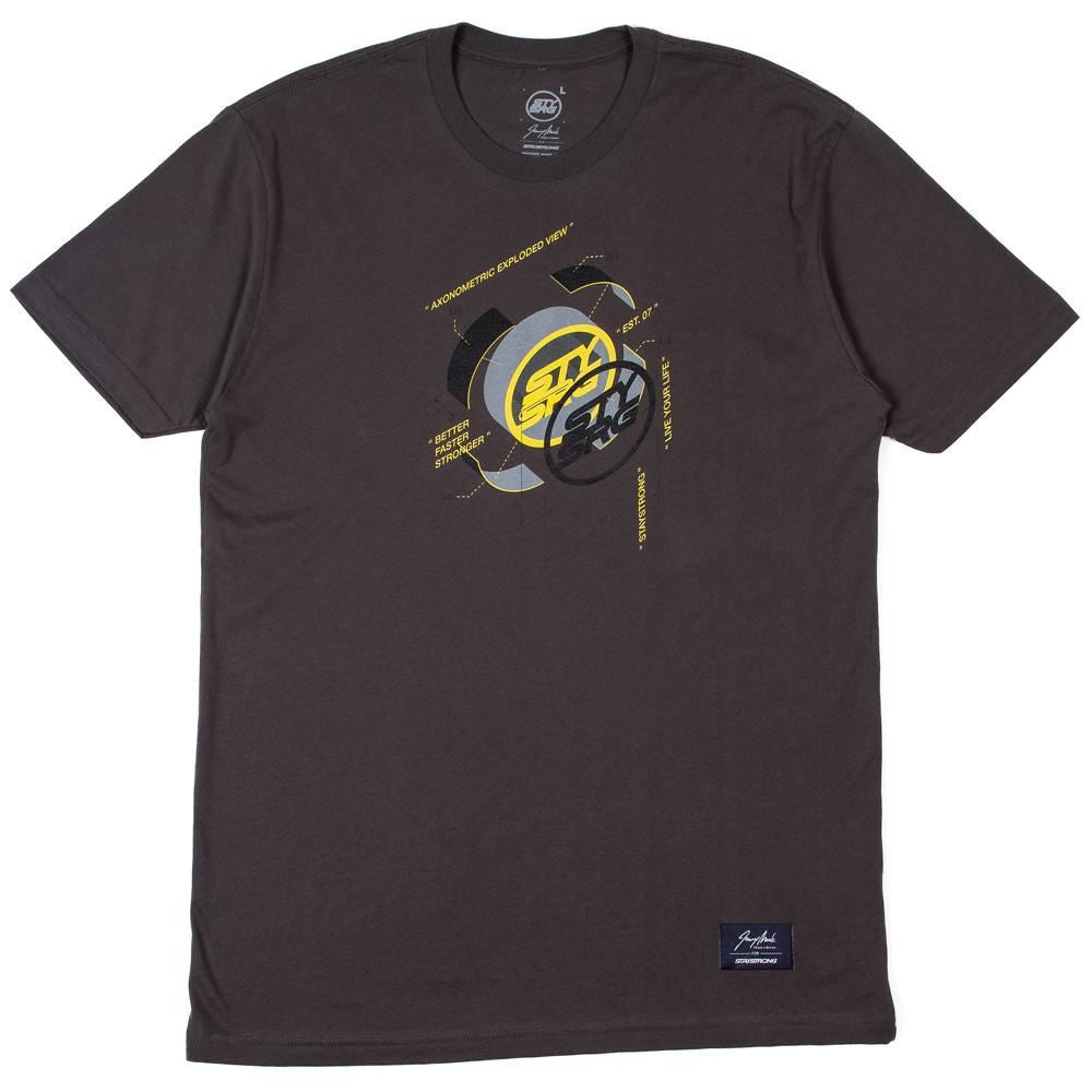 Stay Strong x Jonny Mole Exploded T-shirt - Asphalt available at 5150bmx.com
