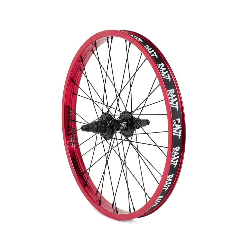 RANT 20" Party On V2 Rear Cassette Wheel (Black, Gold, Orange, Pepto Pink, Red, Silver, Sky Blue)