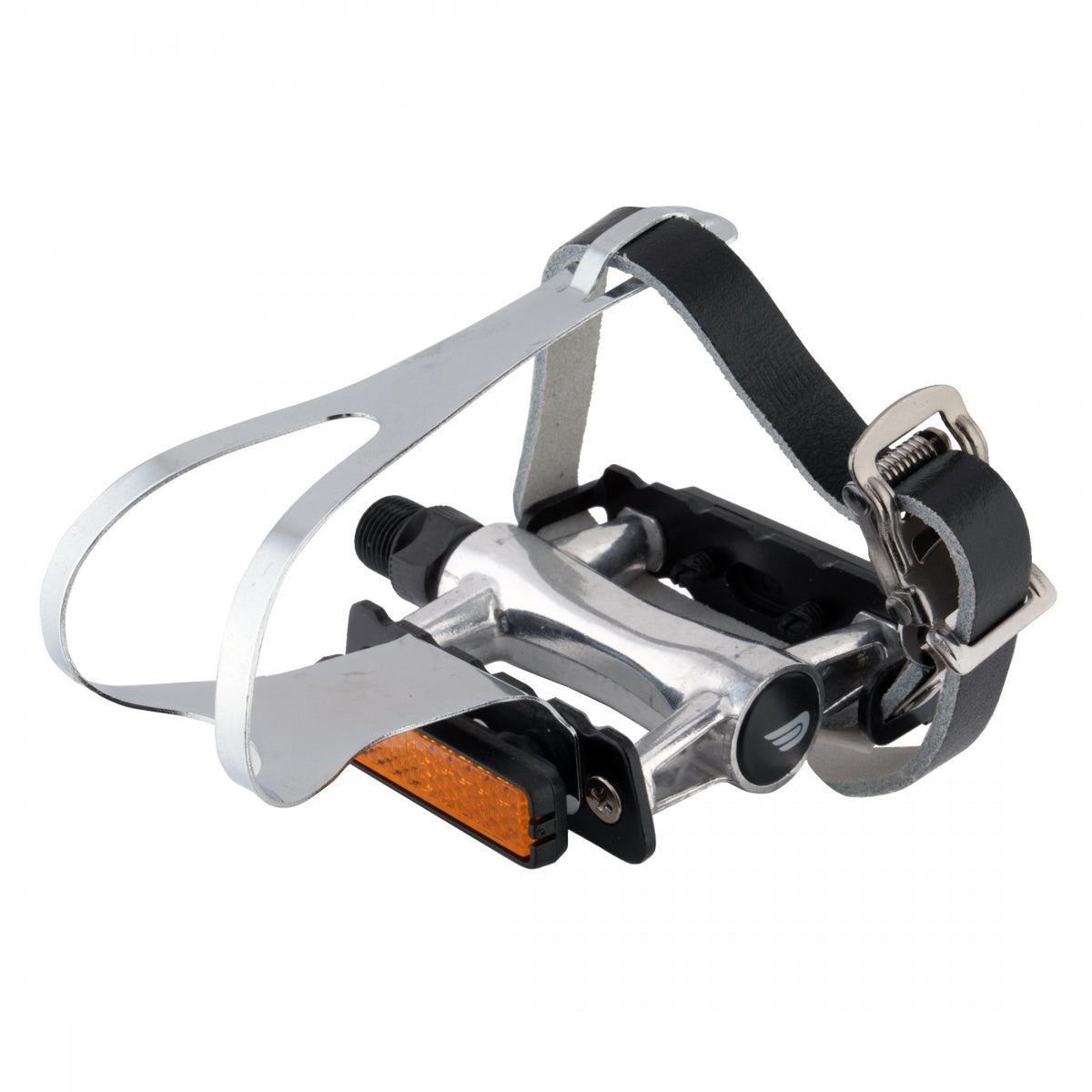 PURE CYCLES PEDALS PURE PREMIUM 9/16 SL w/CLIPS & LEATHER-STRAPS - PURE CYCLES