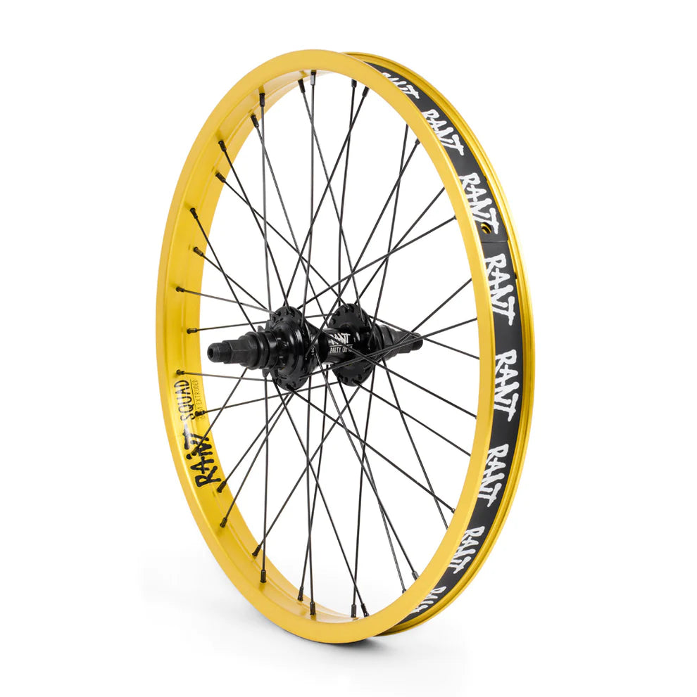 RANT 20" Party On V2 Rear Cassette Wheel (Black, Gold, Orange, Pepto Pink, Red, Silver, Sky Blue)