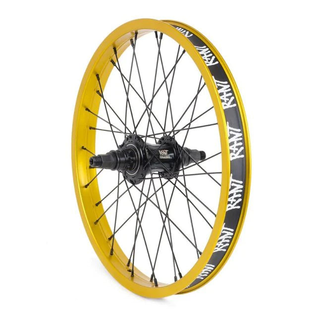 RANT 18" Party On V2 Rear Cassette Wheel (Black, Blue, Gold, Real Teal, Red, Silver)