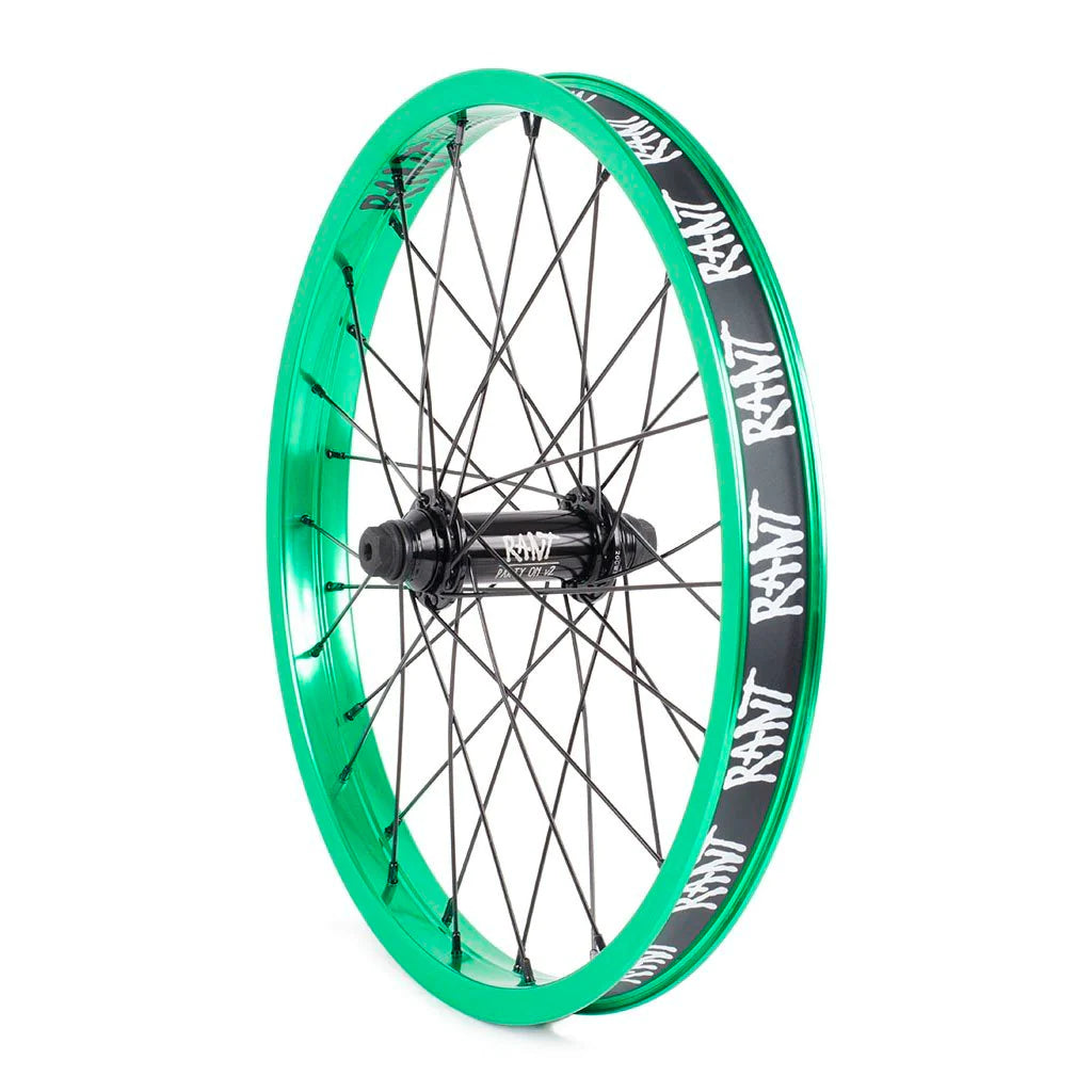 RANT 18" Party On V2 Front Wheel (Black, Blue, Gold, Real Teal, Red, Silver)