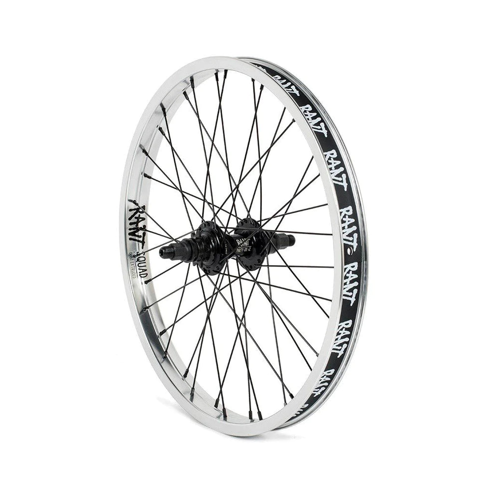 RANT 20" Party On V2 Rear Cassette Wheel (Black, Gold, Orange, Pepto Pink, Red, Silver, Sky Blue)