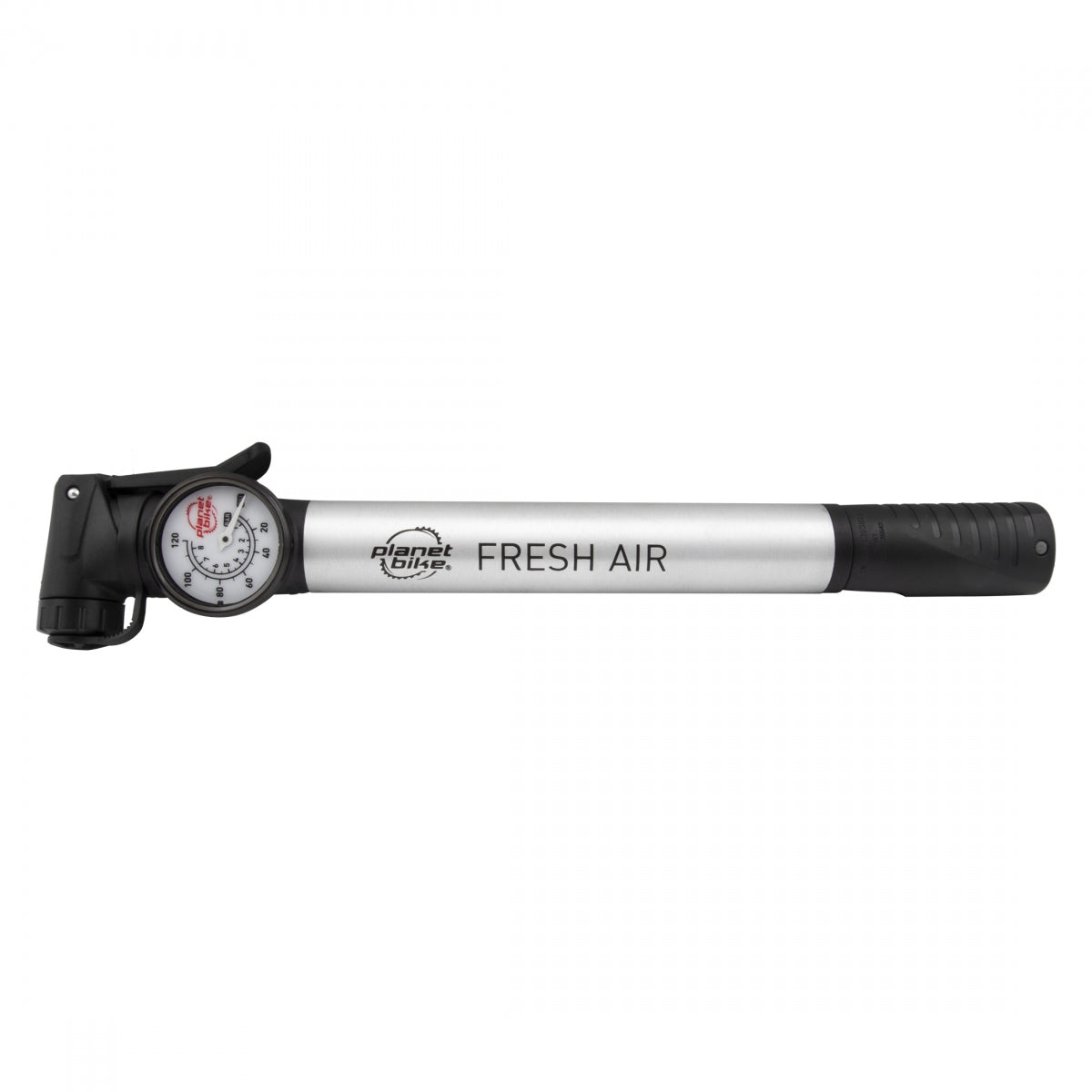 PLANET BIKE PUMP PB MINI FRESH AIR w/GAUGE SL/BK - PLANET BIKE