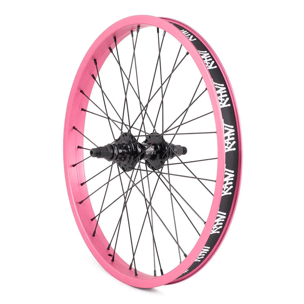 RANT 20" Party On V2 Rear Cassette Wheel (Black, Gold, Orange, Pepto Pink, Red, Silver, Sky Blue)