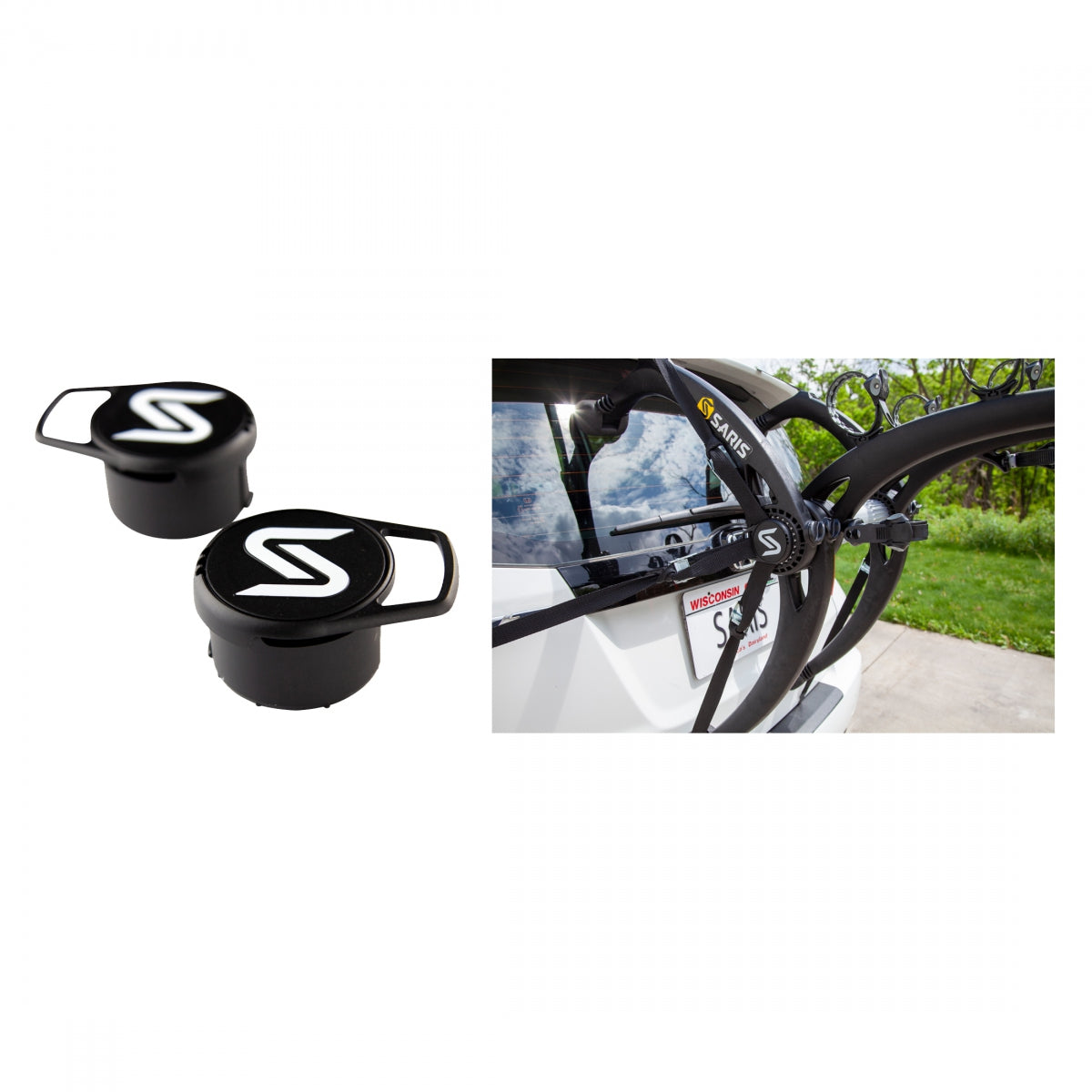 SARIS CAR RACK SARIS 3062 BONES REP STRAP END CAPS - SARIS