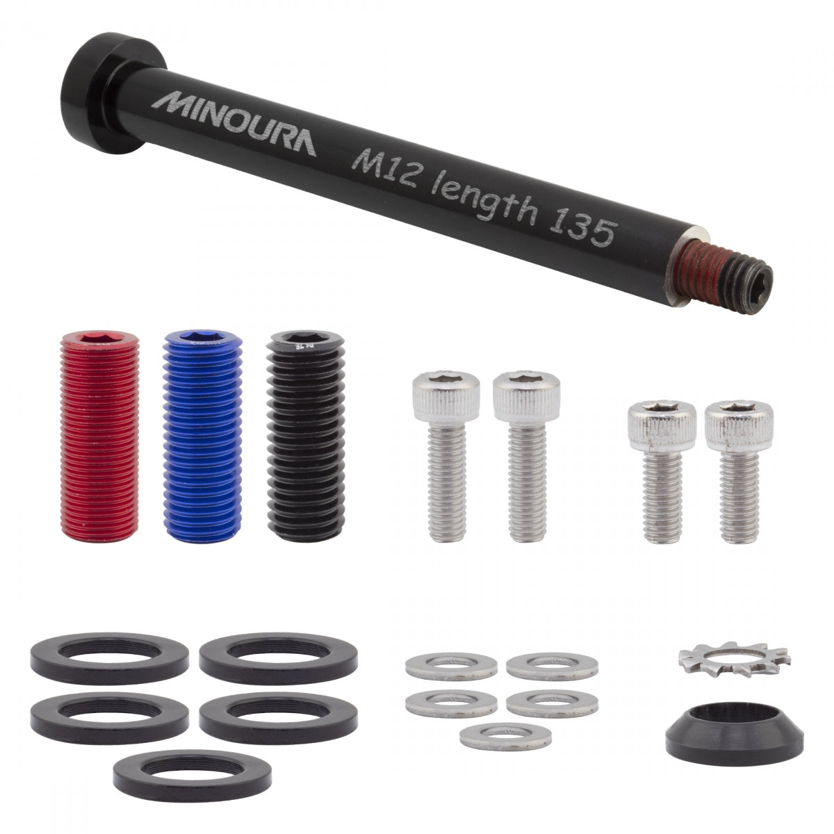 MINOURA BIKE RACK Rear MIN ADAPTER KIT T/A Front 12x100/110 UNIVERSAL BK - MINOURA