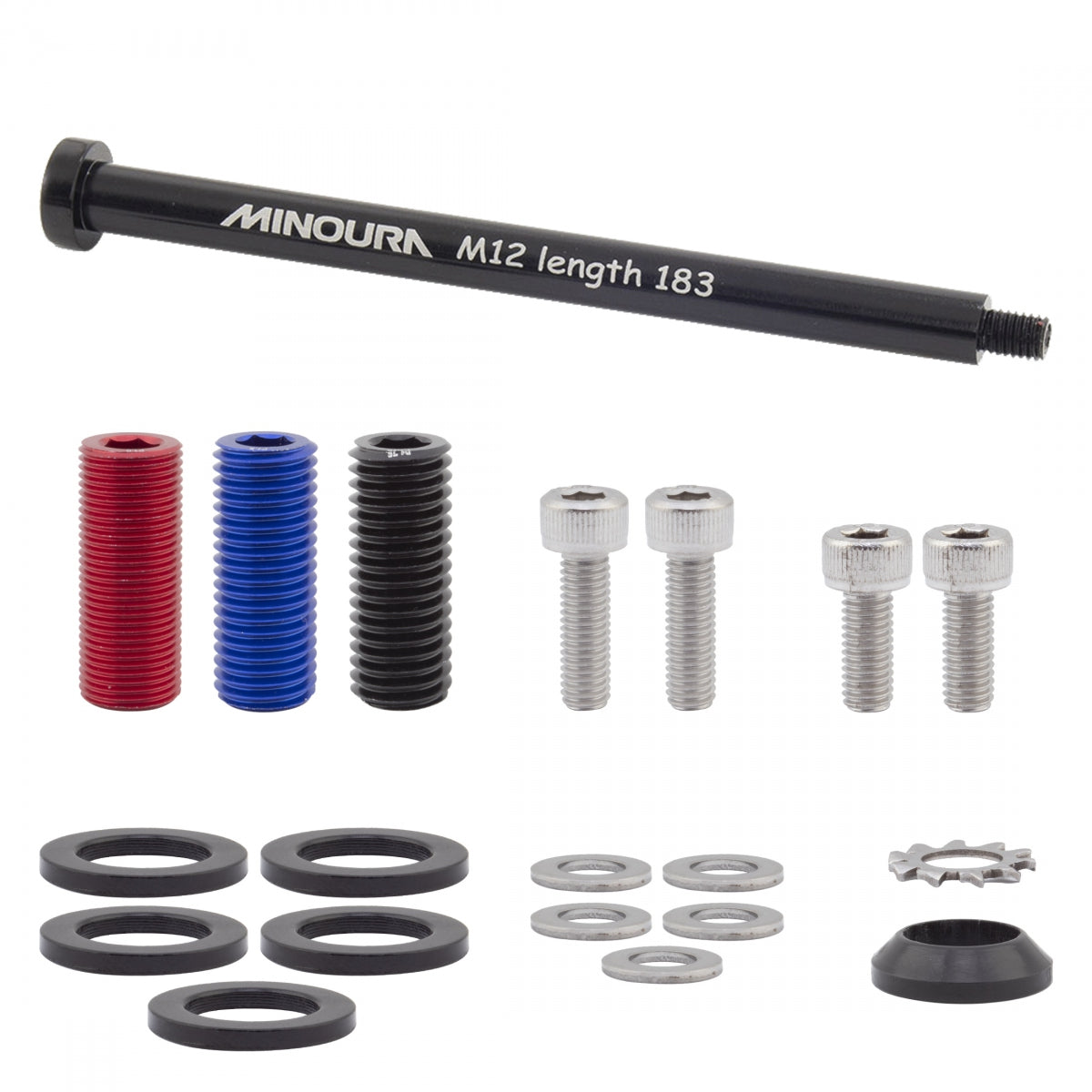 MINOURA BIKE RACK Rear MIN ADAPTER KIT T/A Rear 12x142/148 UNIVERSAL BK - MINOURA