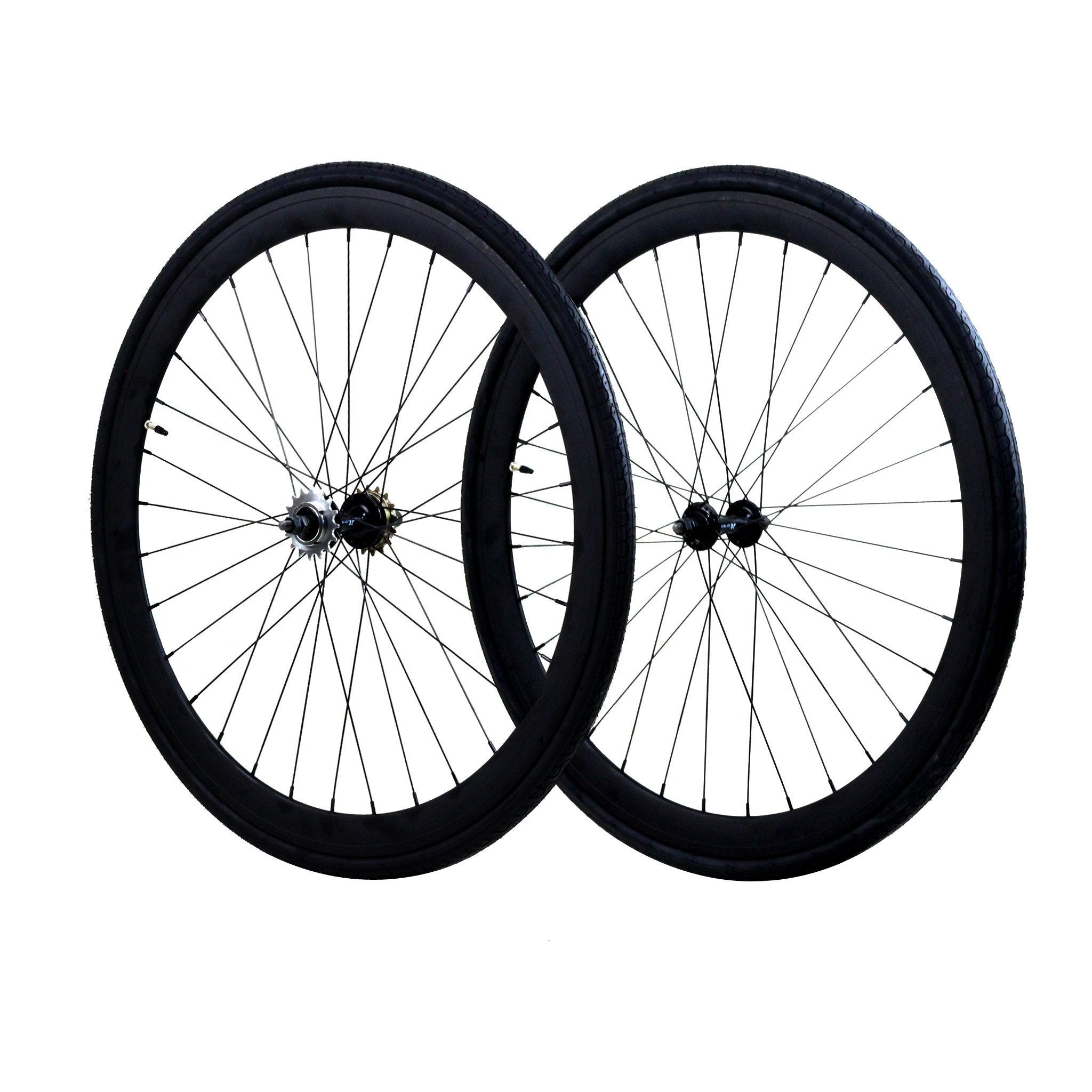 700c Wheelset - Matte Black available at 5150bmx.com