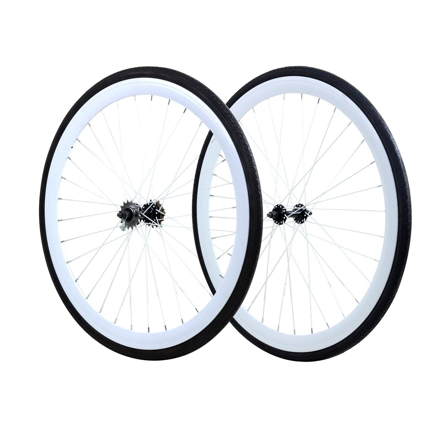 700c Wheelset - White available at 5150bmx.com