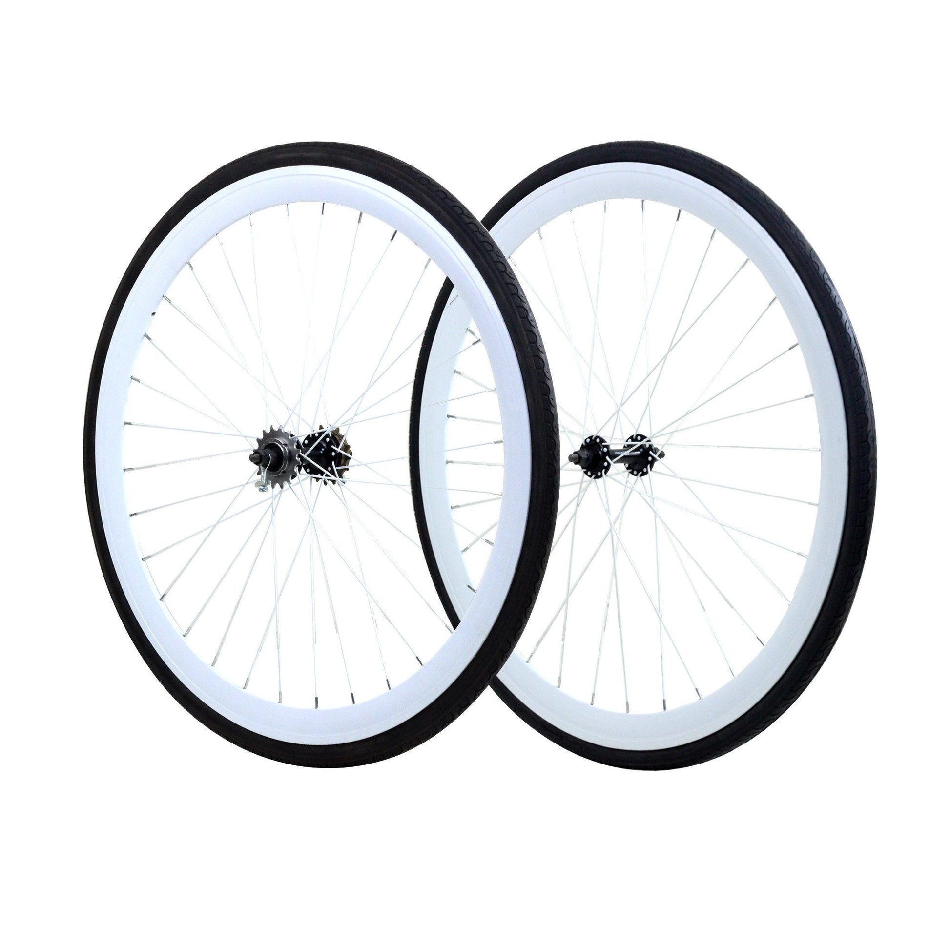 700c Wheelset - White available at 5150bmx.com