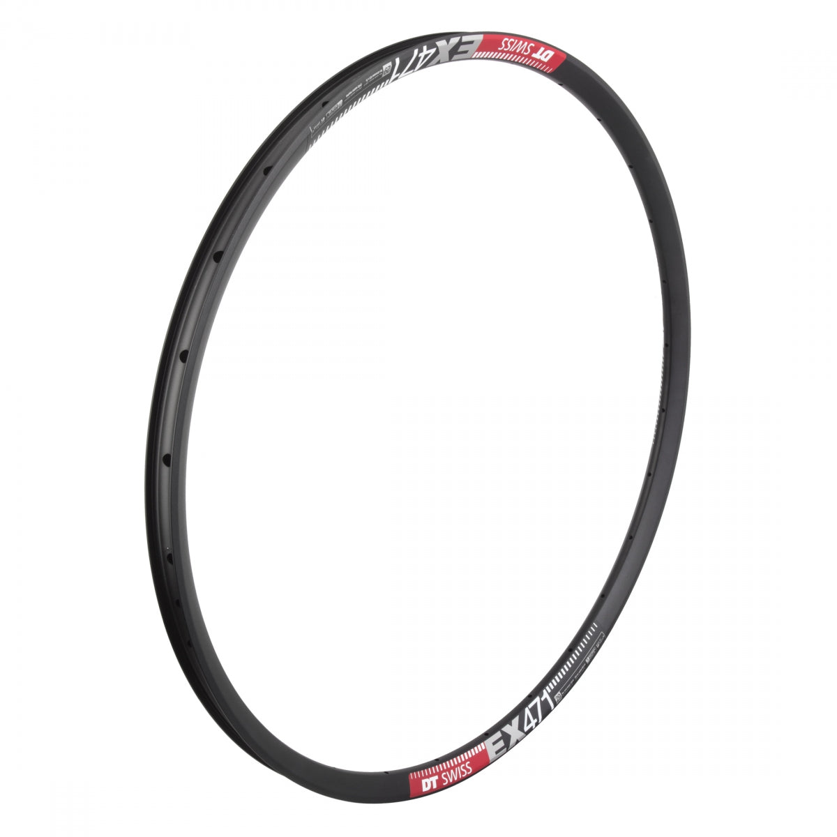 DT SWISS RIM DT 29 622x25 EX471 28 BK/NMSW w/DT SQUORX PRO HEAD NIPPLES & PHR WASHERS - DT SWISS
